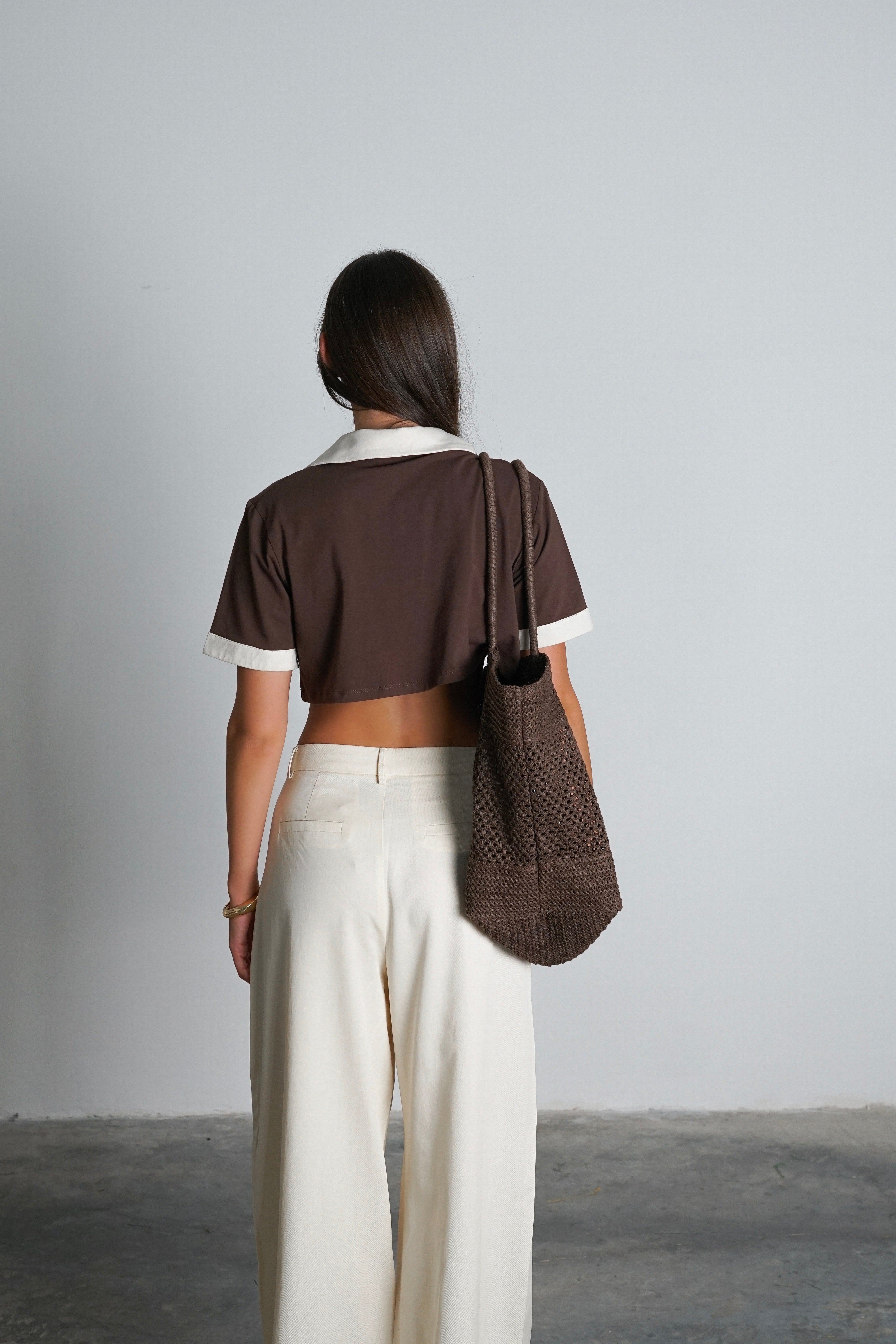 חולצת פולה-חום