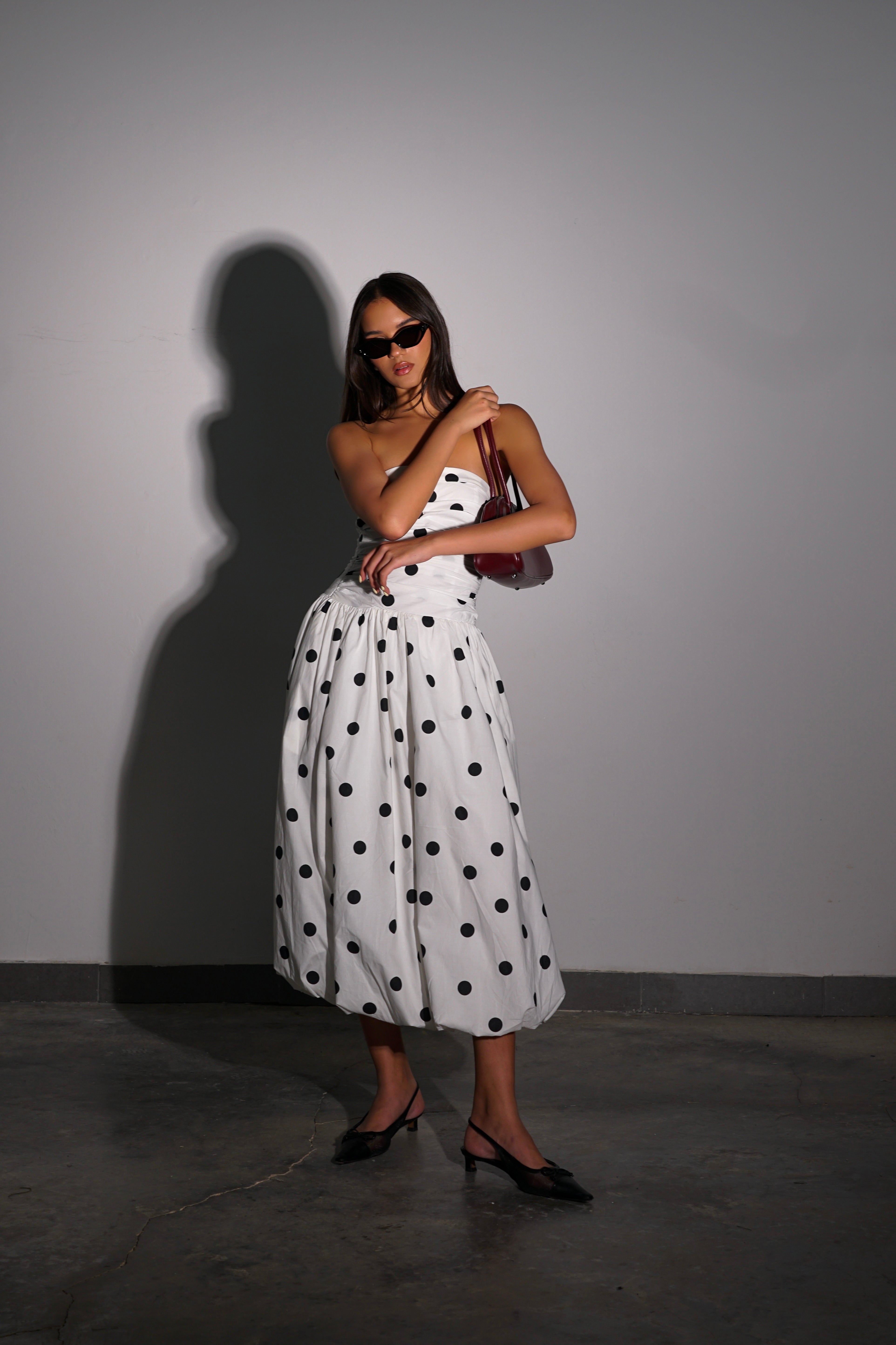 שמלת אלכסינה-לבן