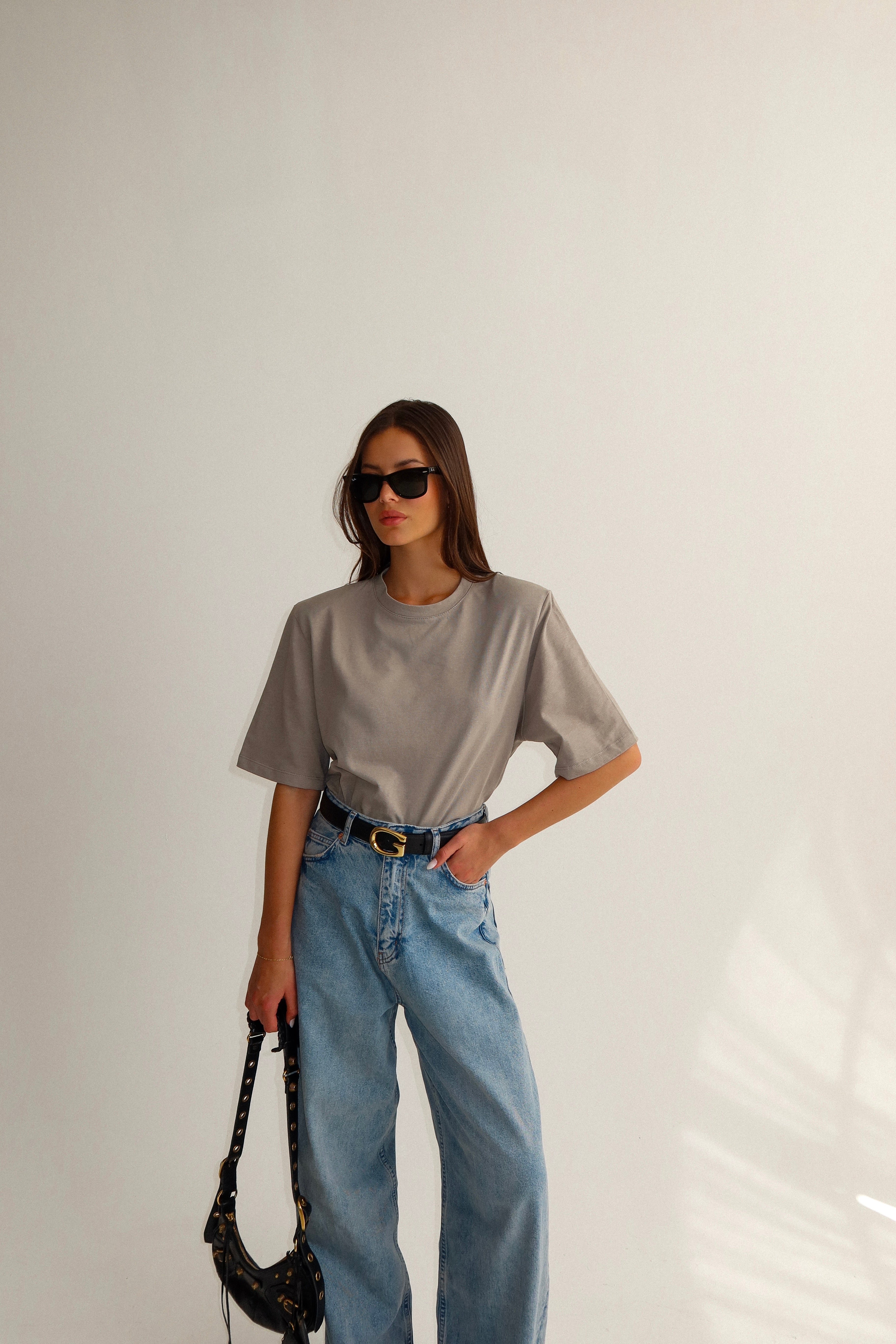 חולצת פרימה-אפור ירוק