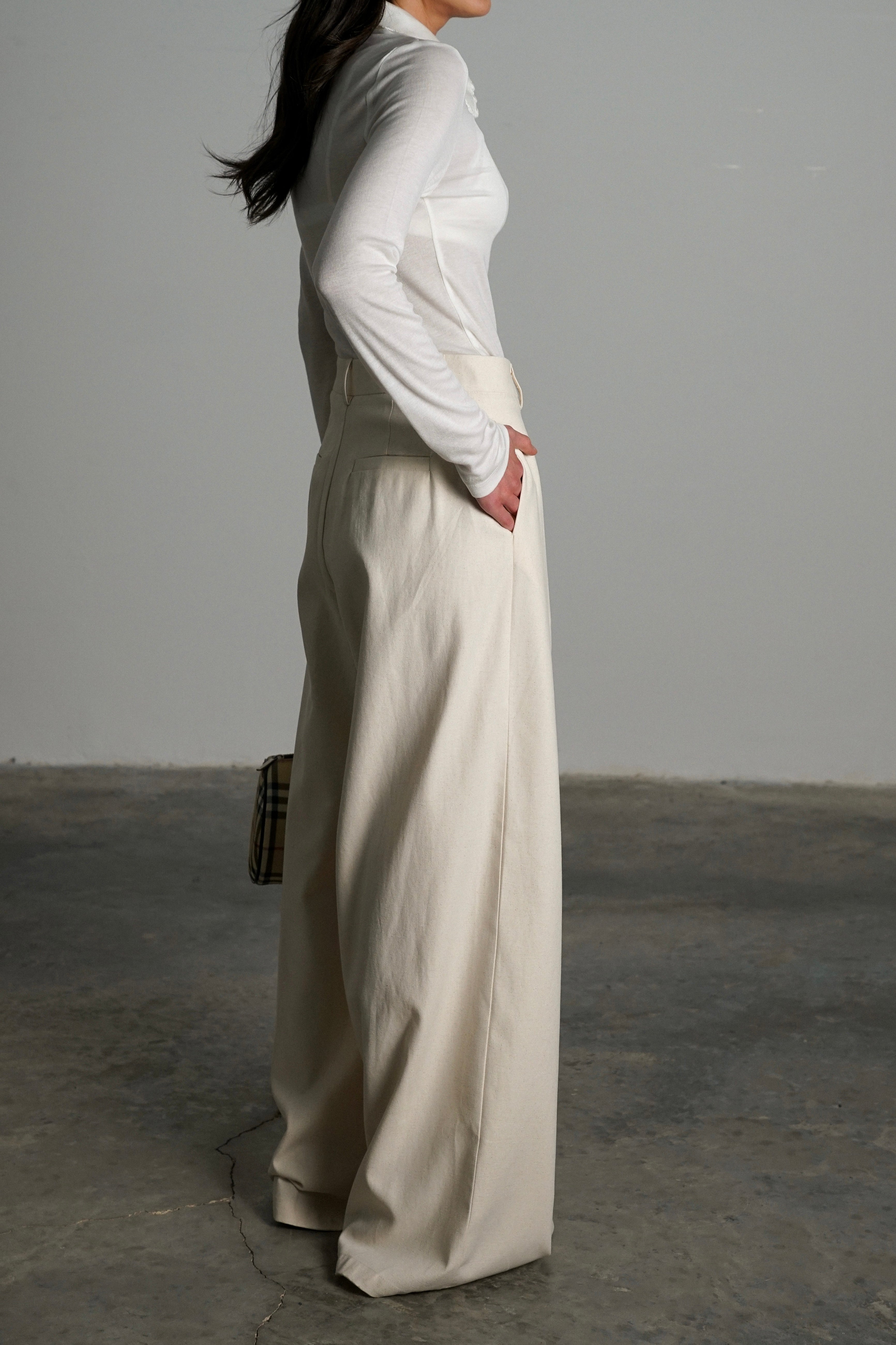 מכנסי רינו-שמנת