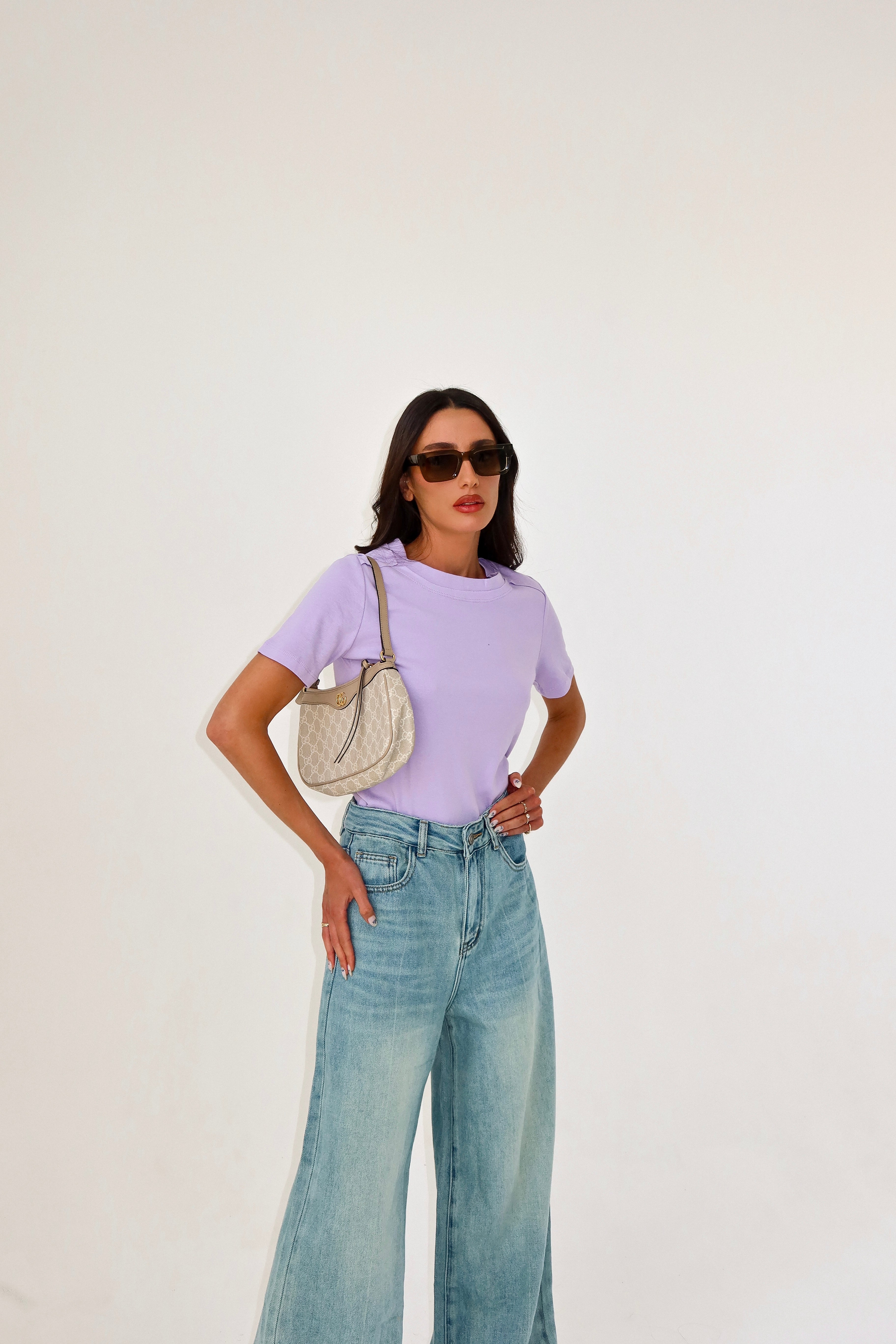 חולצת דריין-סגול לילך