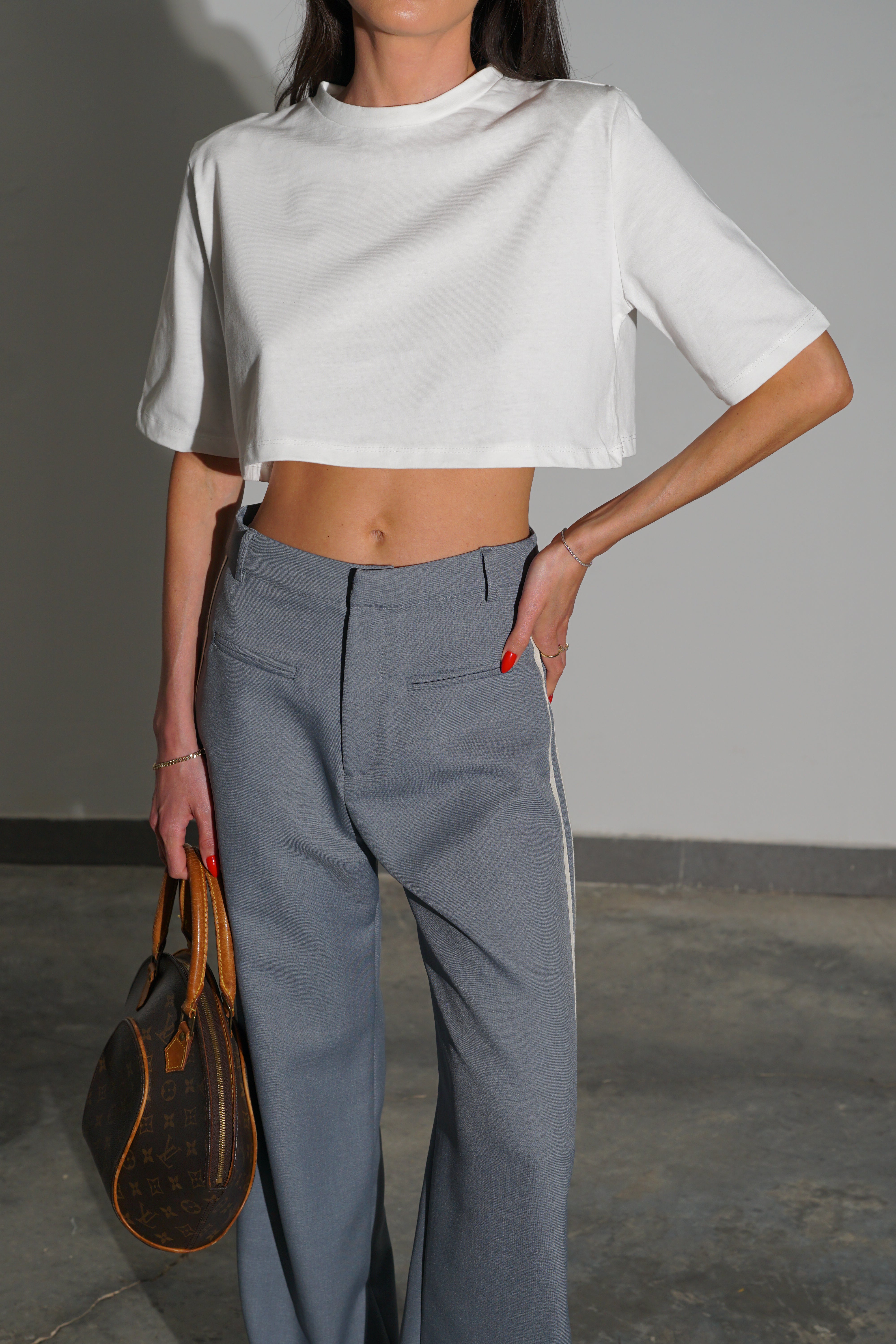 מכנסי ריילי-אפור