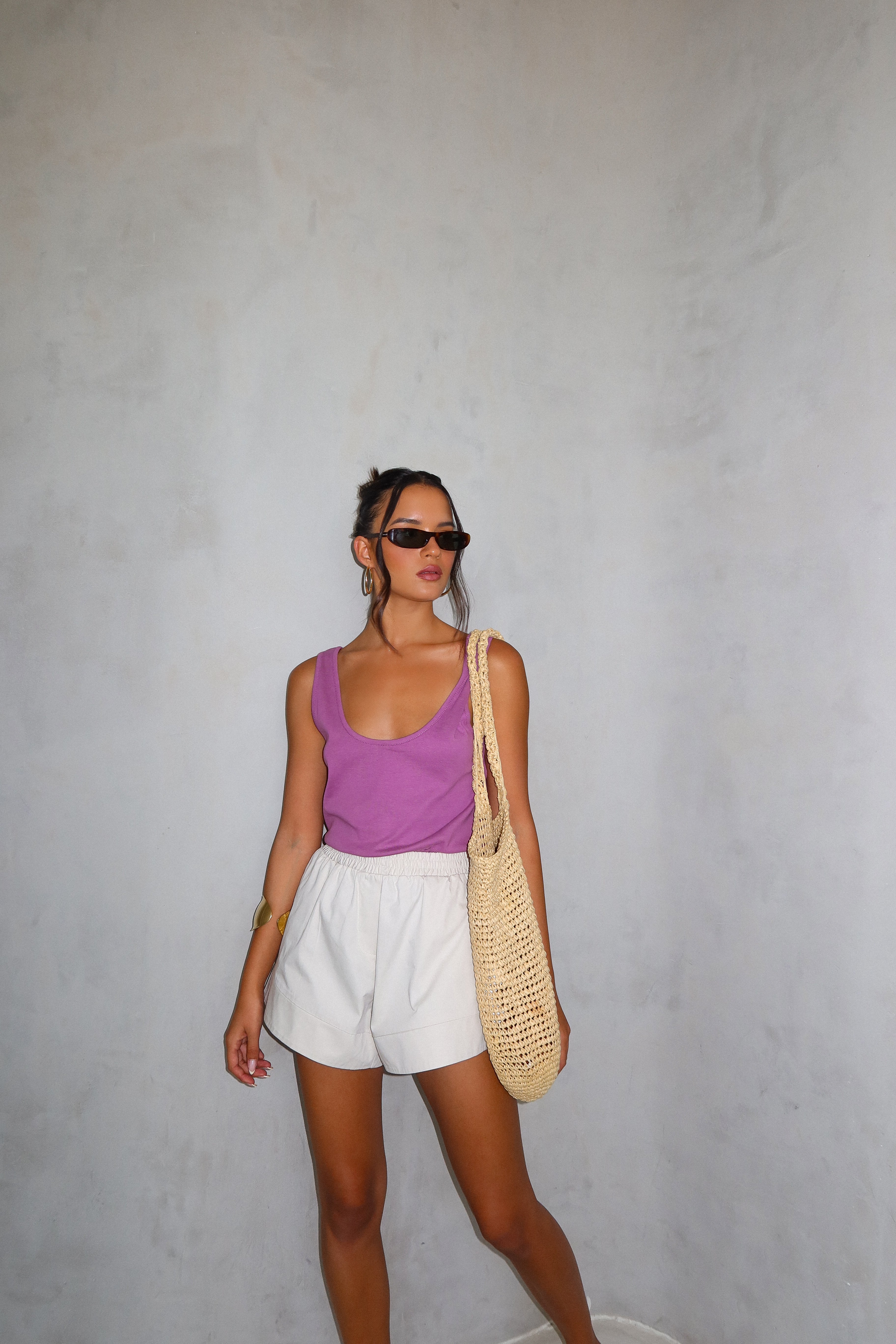 גופיית לאקסי-סגול ארגמן