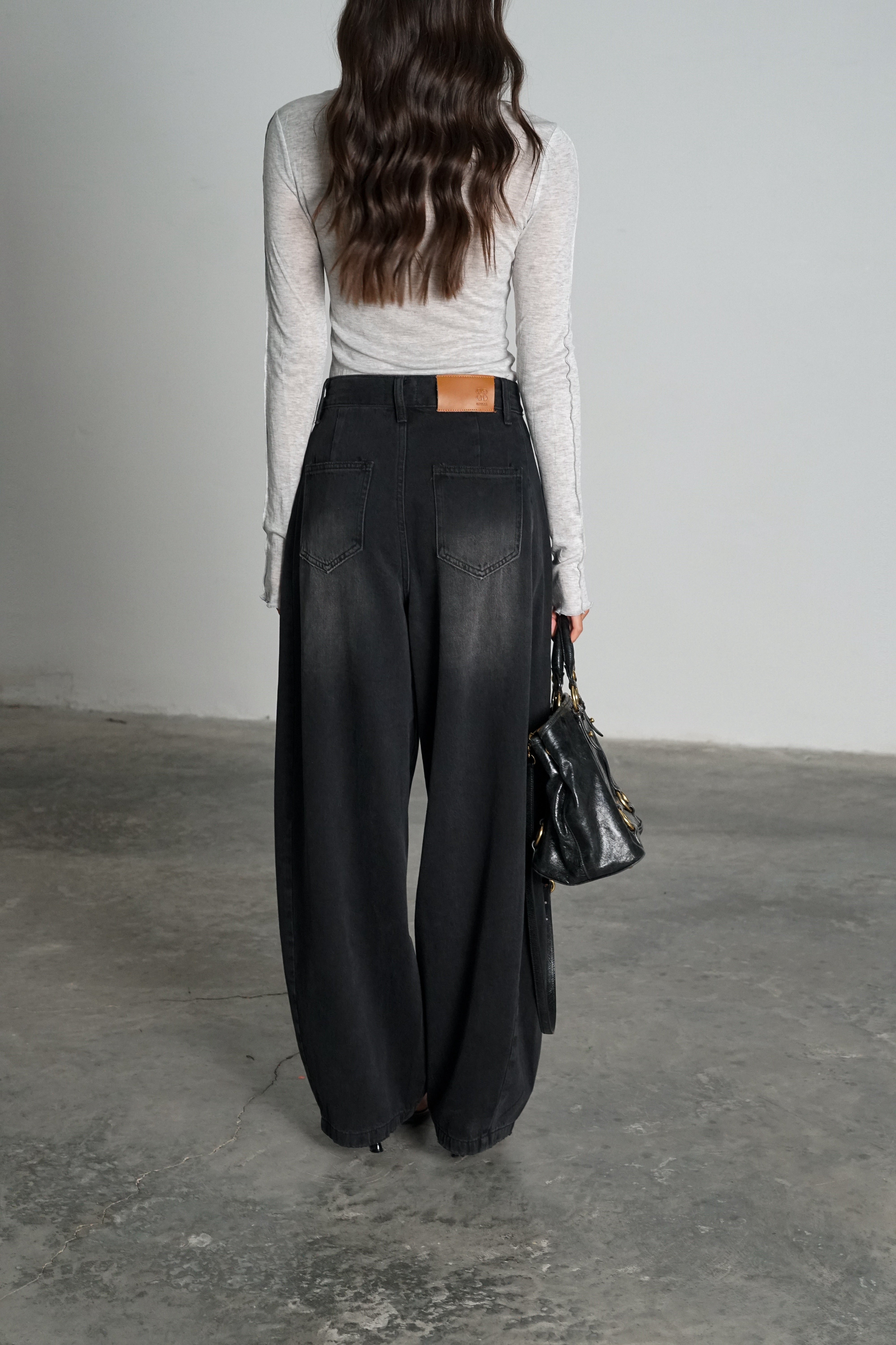 ג'ינס ריקול-שחור