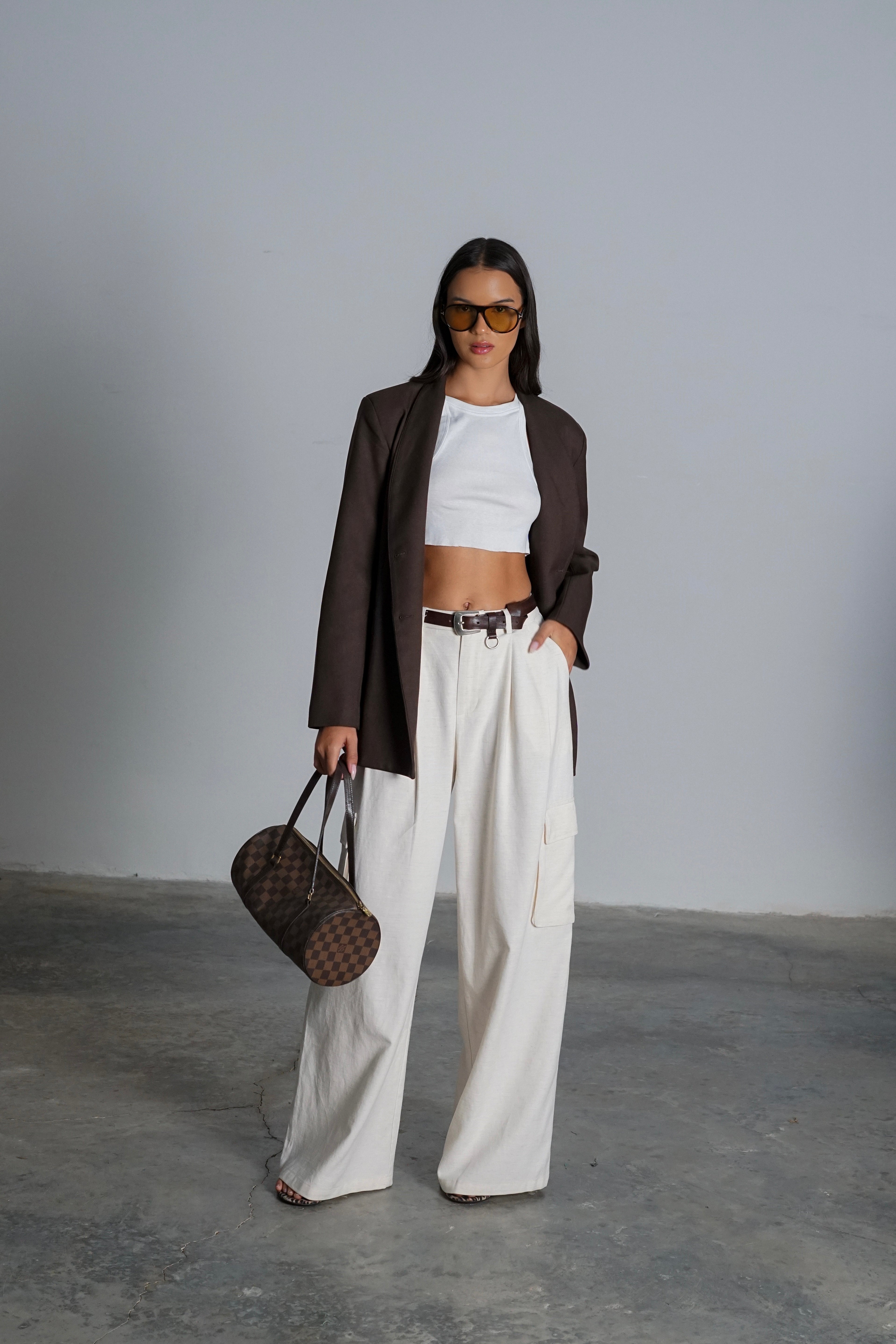 מכנסי בלמין-שמנת