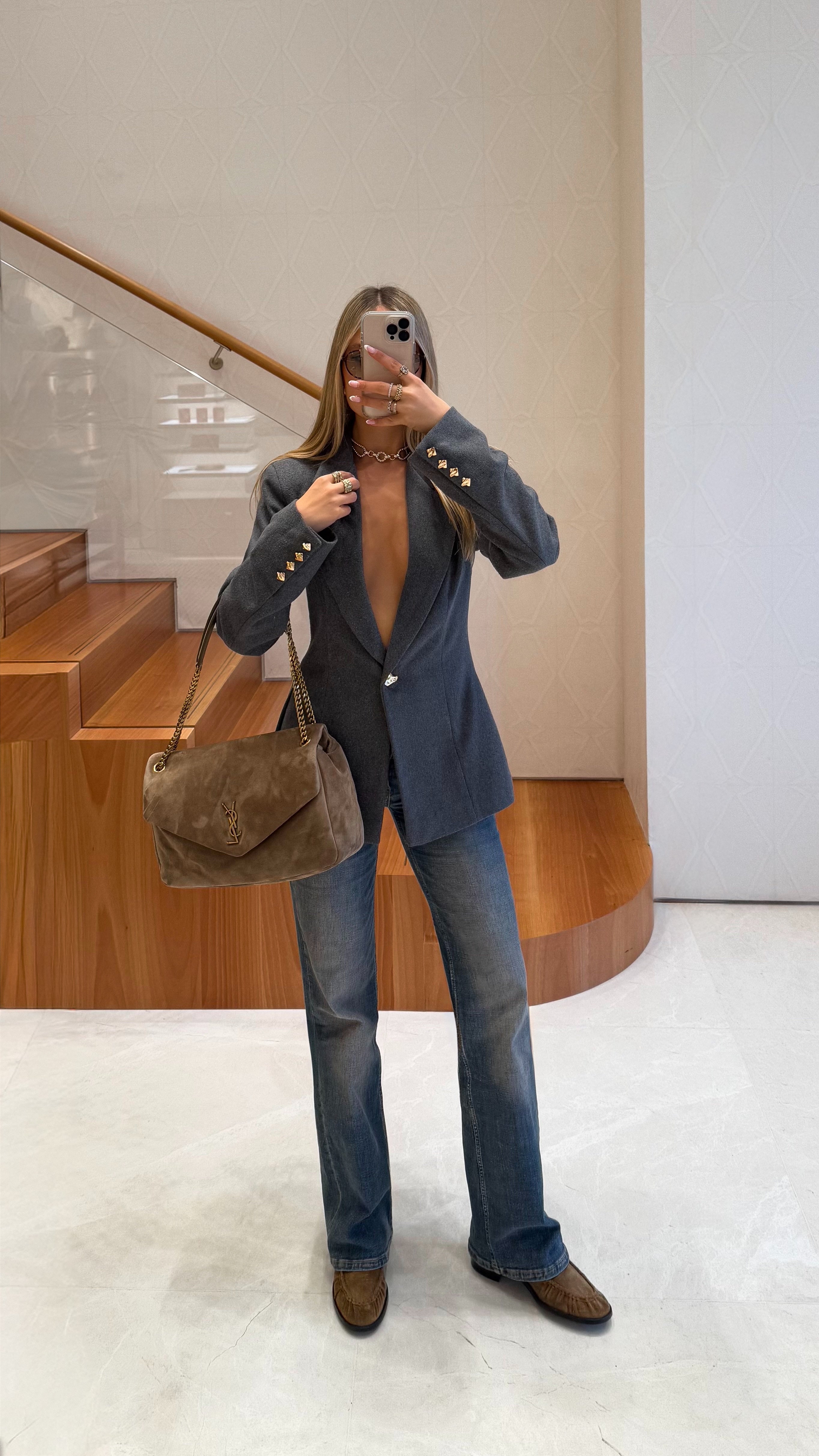 ג'קט סבין-אפור