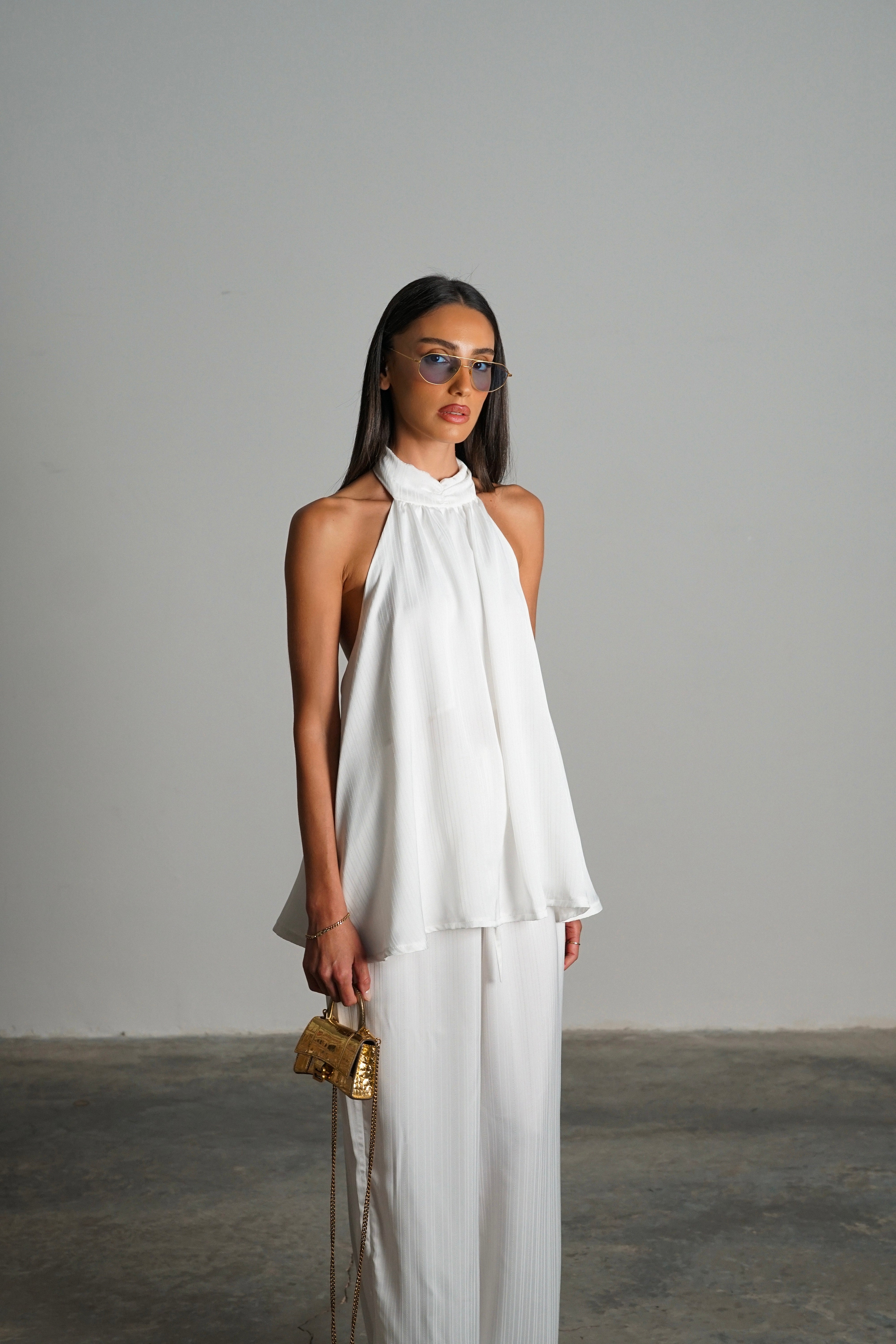 חליפת מקיאטו-לבן