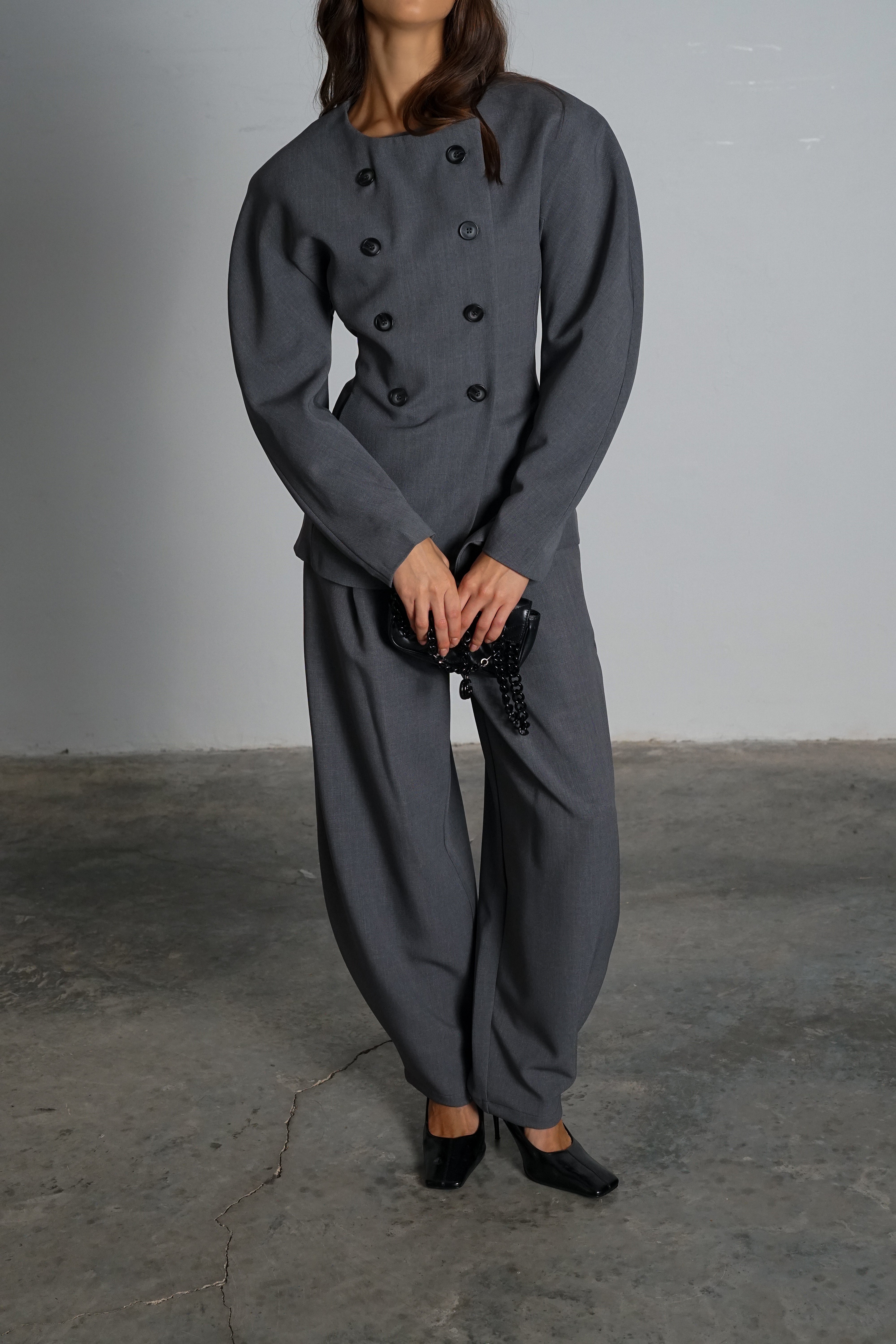 חליפת אופיליה-אפור