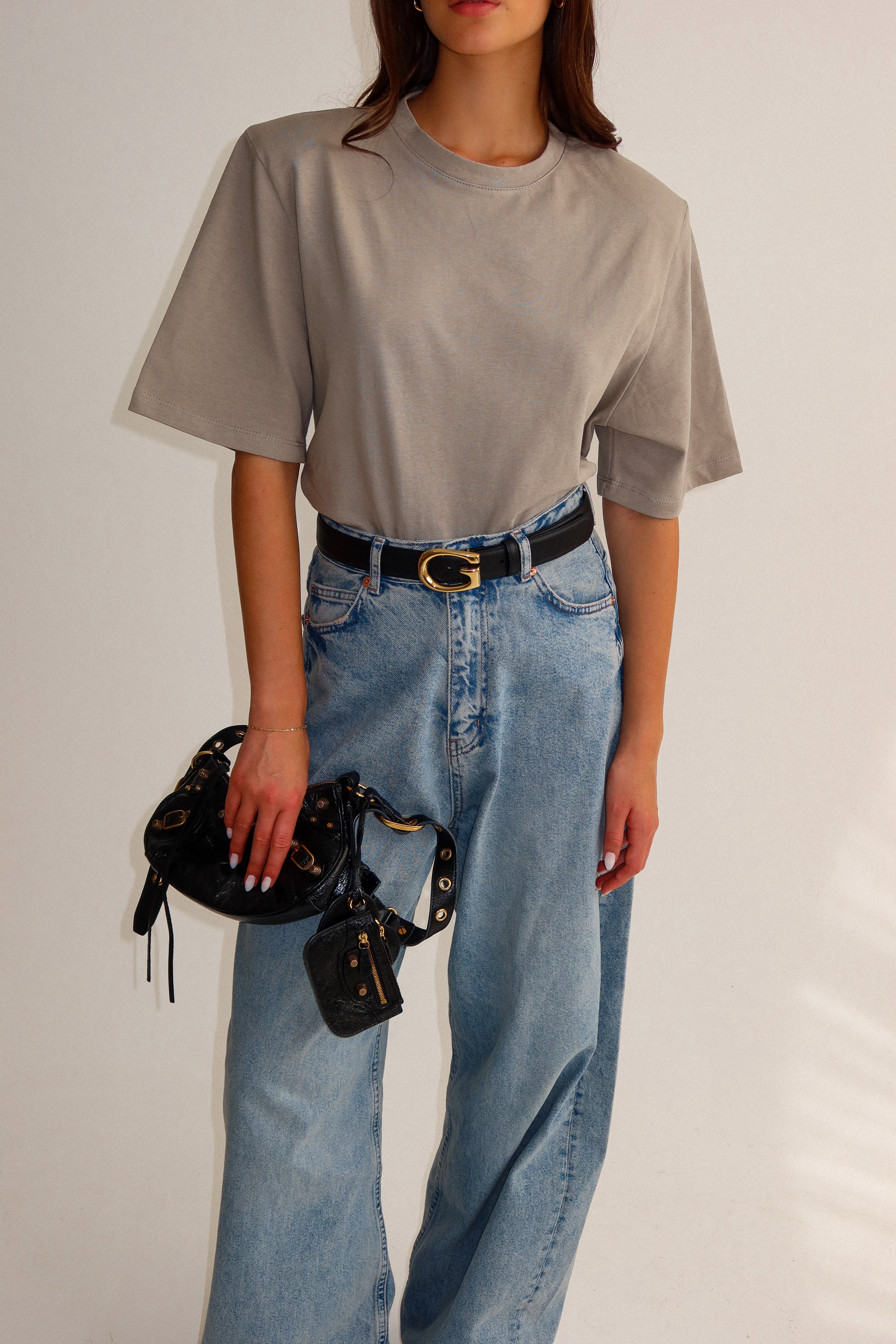 חולצת פרימה-אפור ירוק