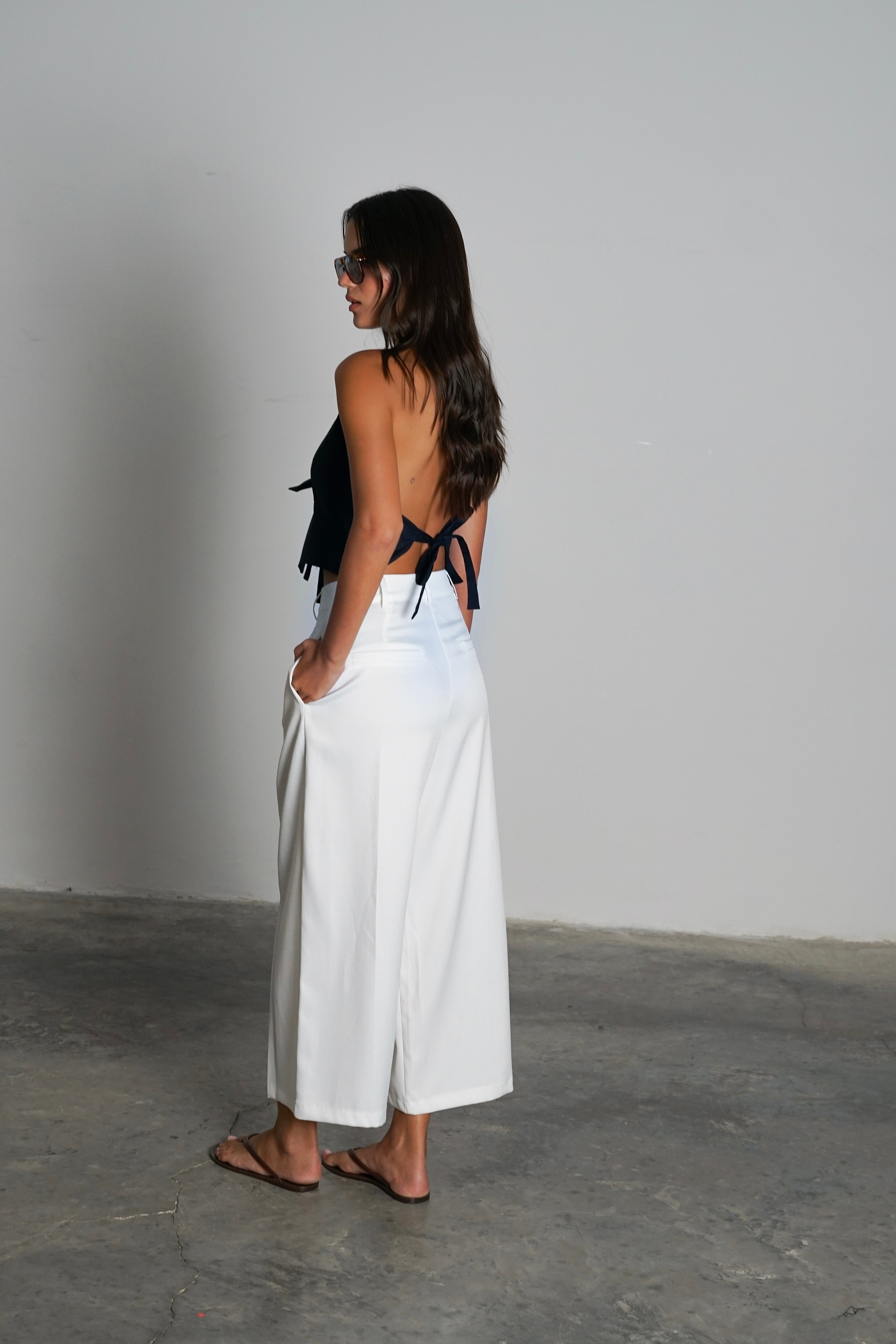 מכנסי רזילין-לבן