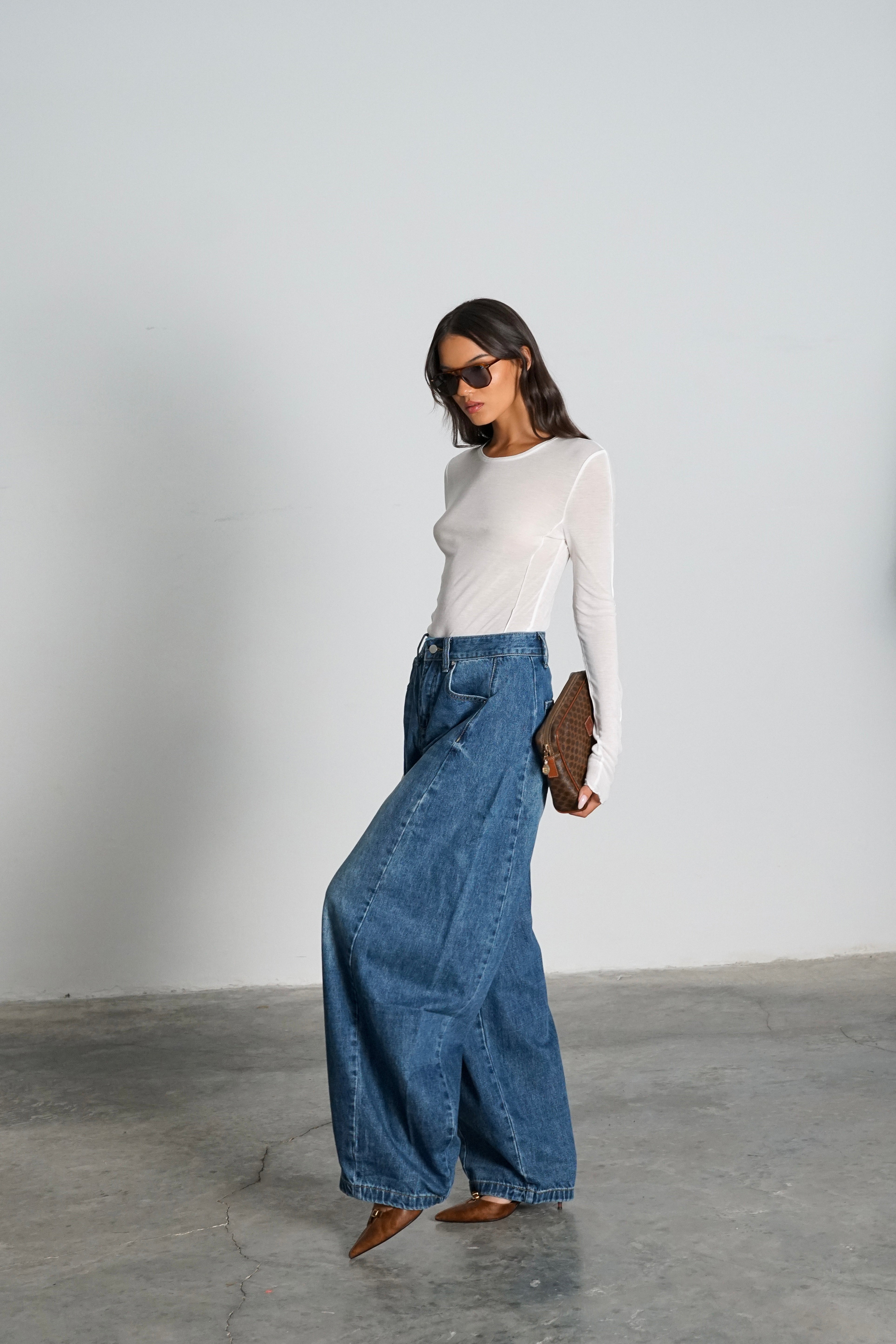 חולצת פורטר-לבן