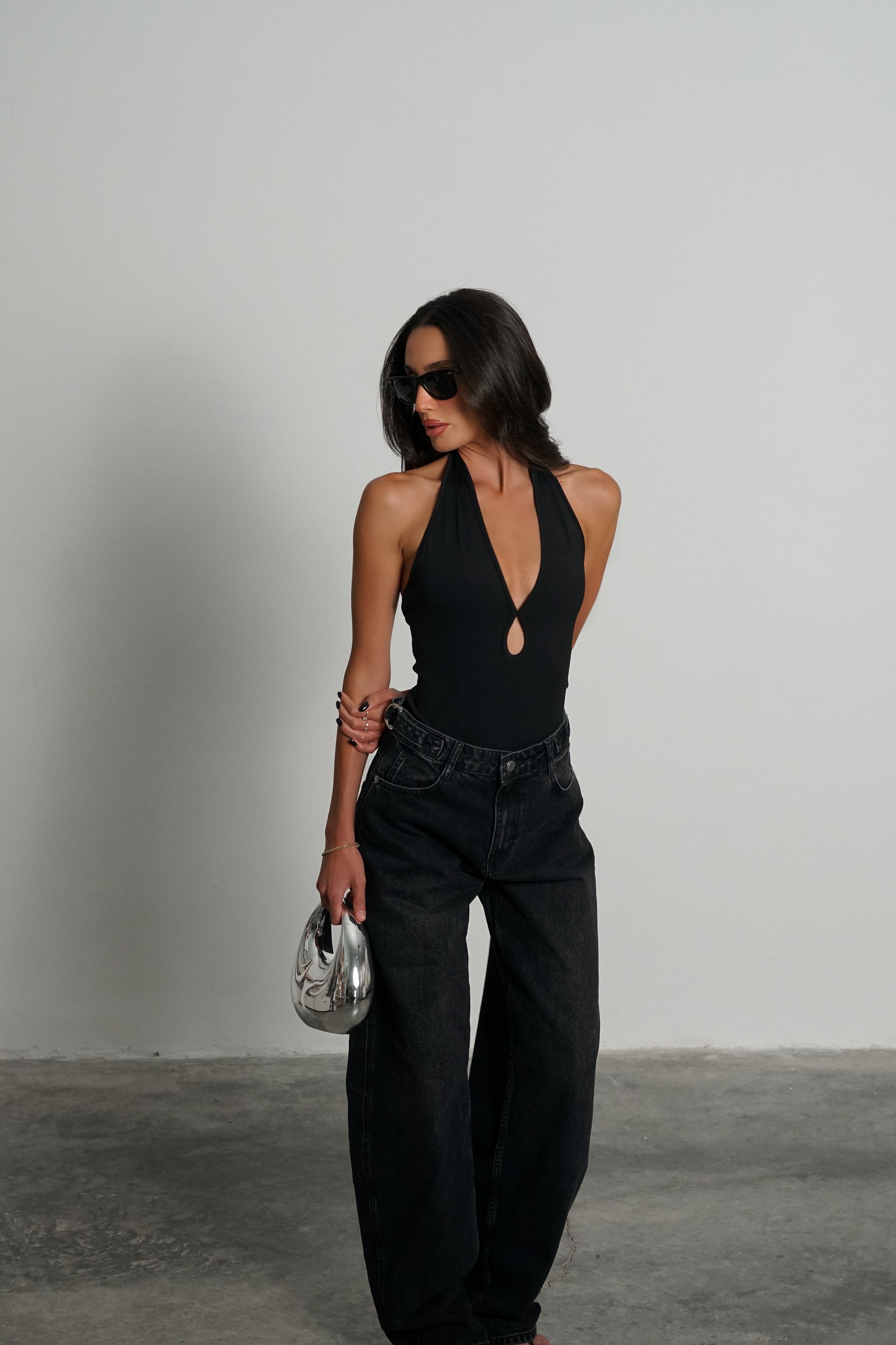 בגד גוף מורג'י-שחור