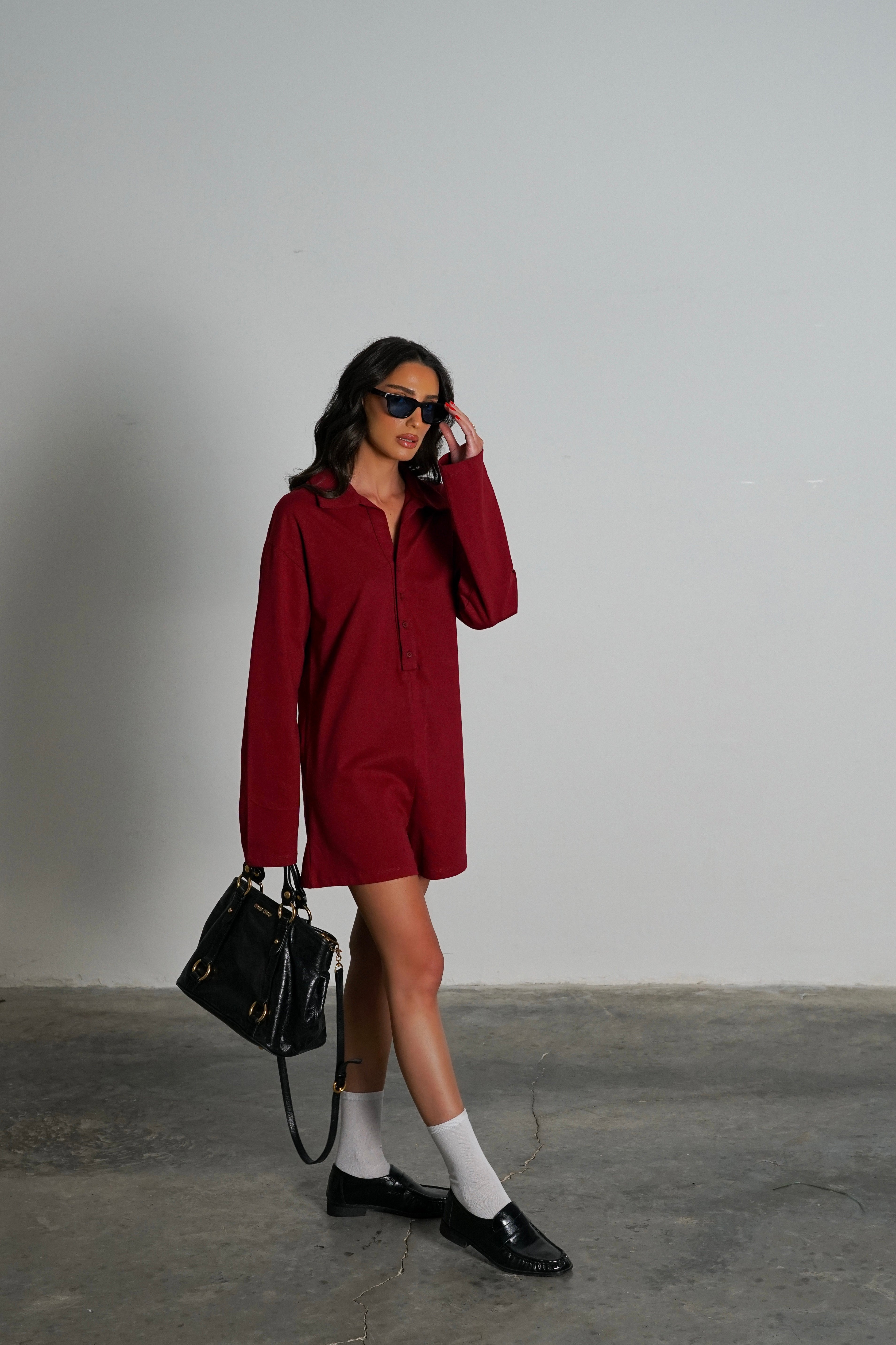 אוברול ריטמי-בורדו