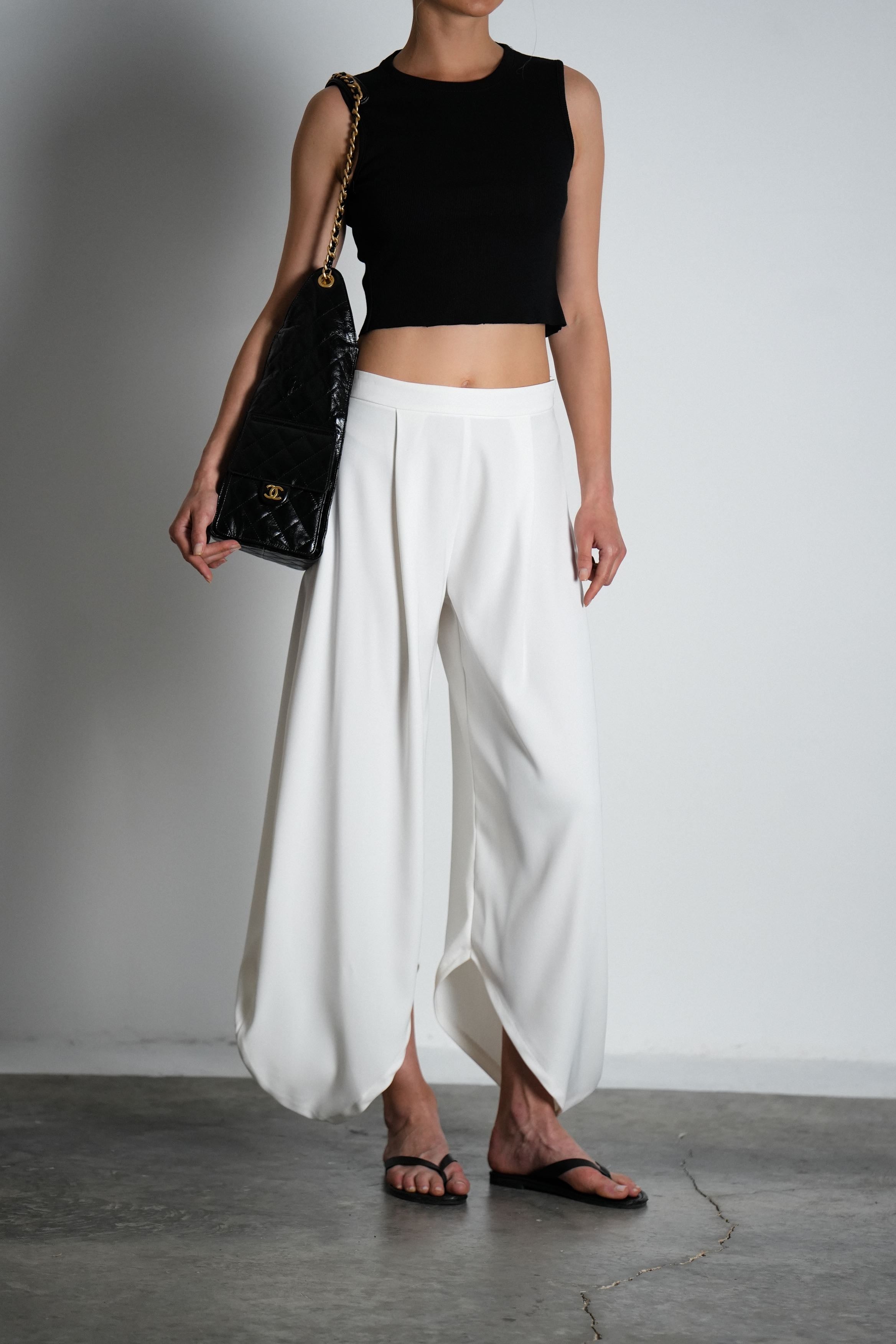 מכנסי ברוקלין-לבן