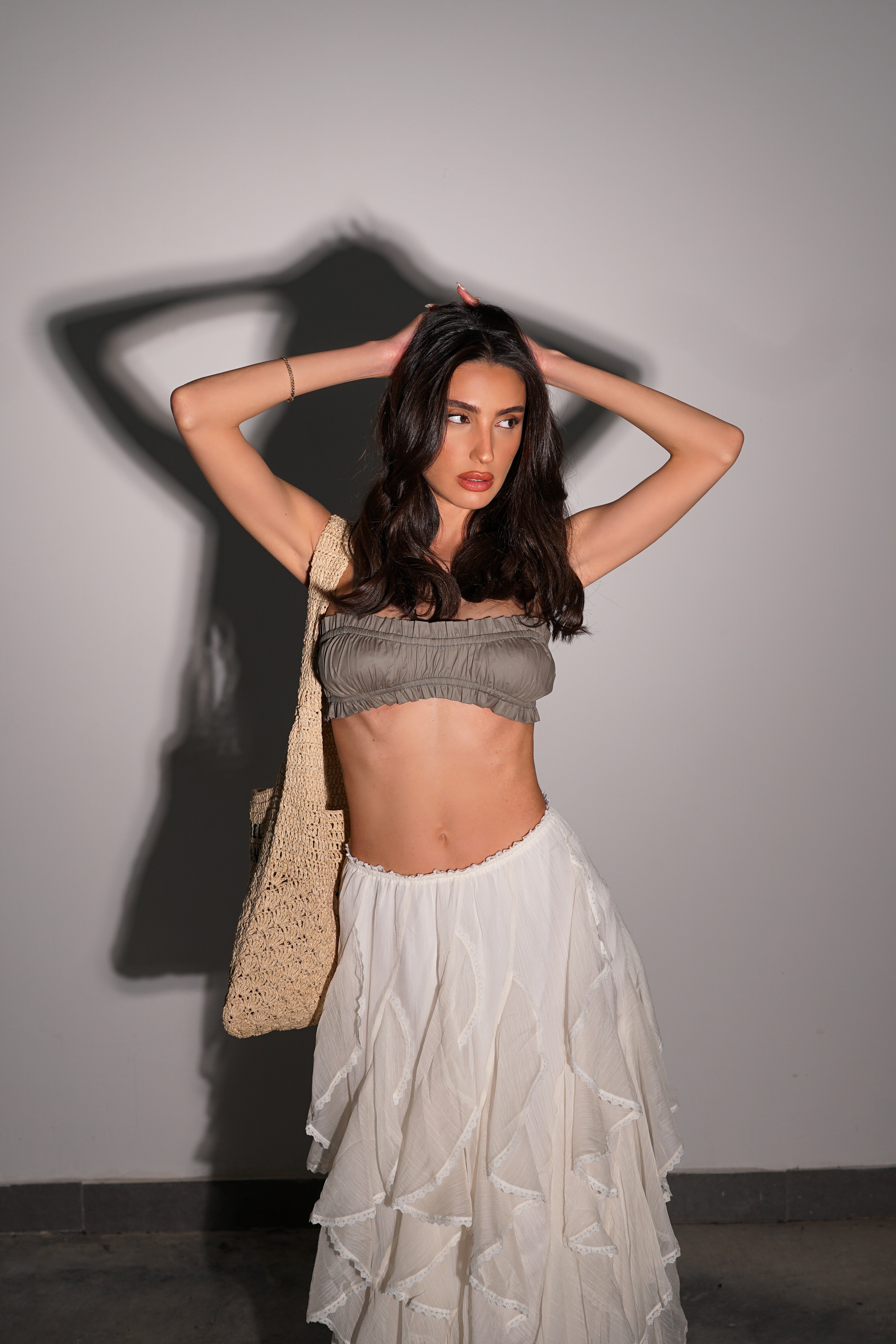 טופ מיסי-ירוק זית