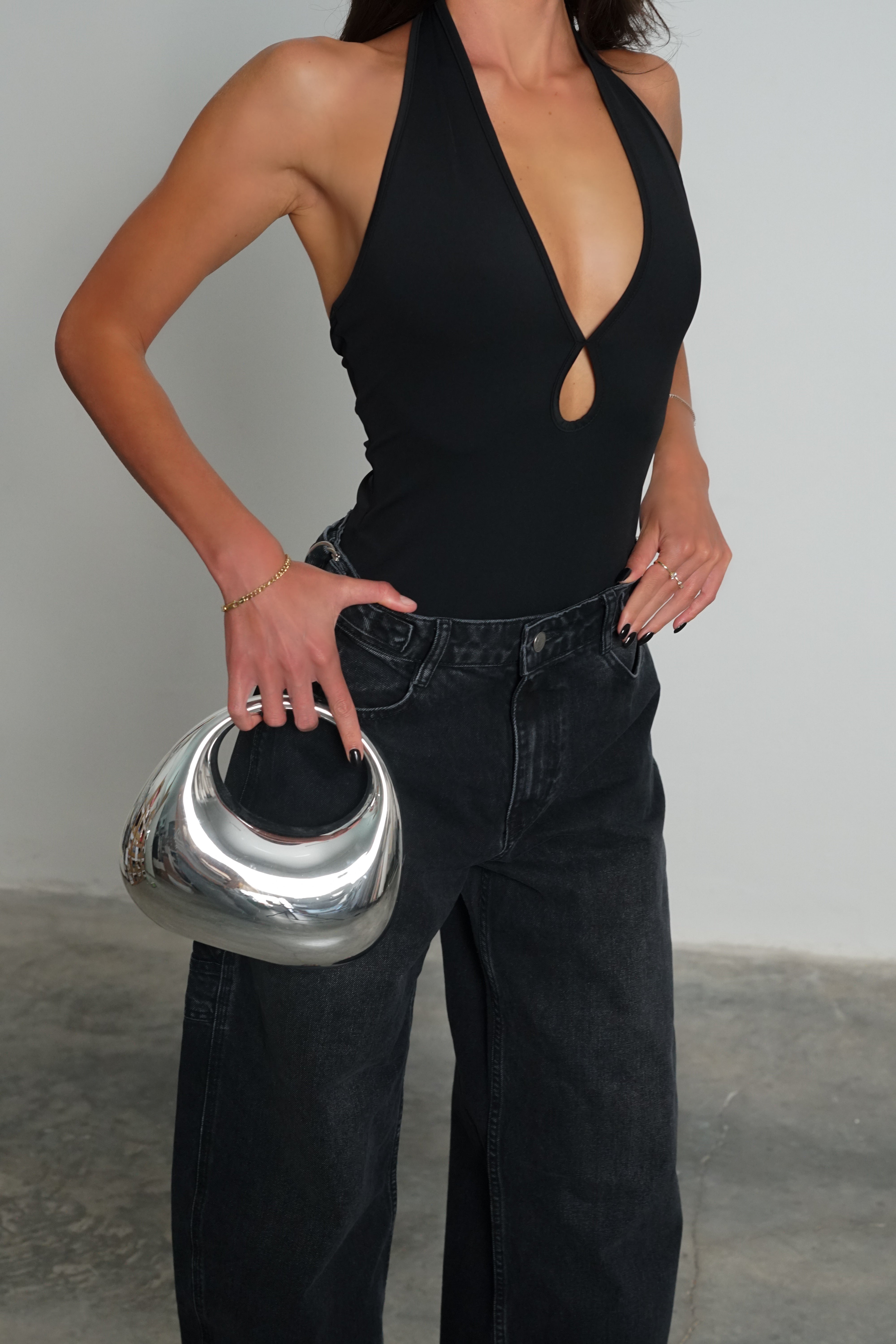 בגד גוף מורג'י-שחור