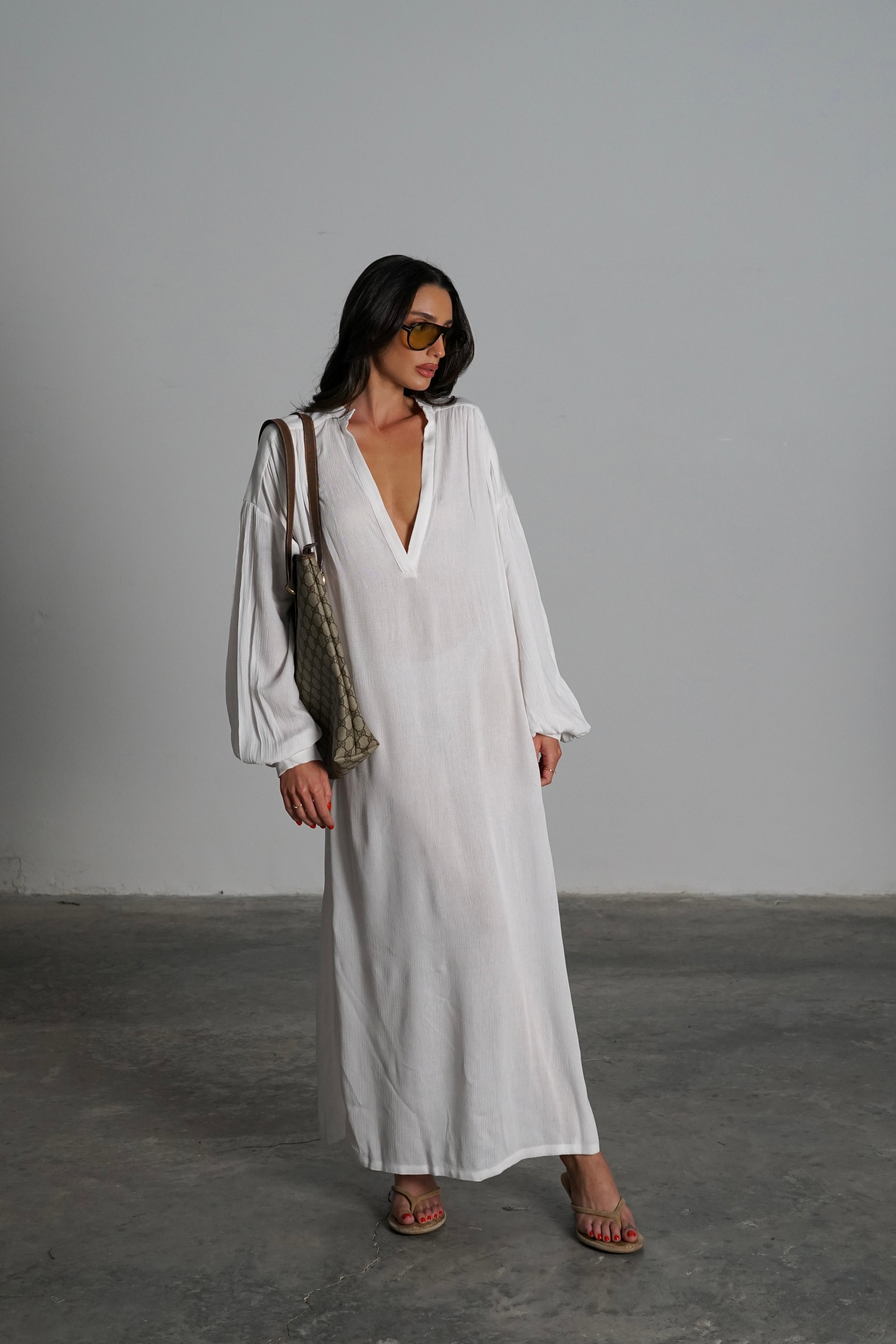 גלביית פררו-לבן