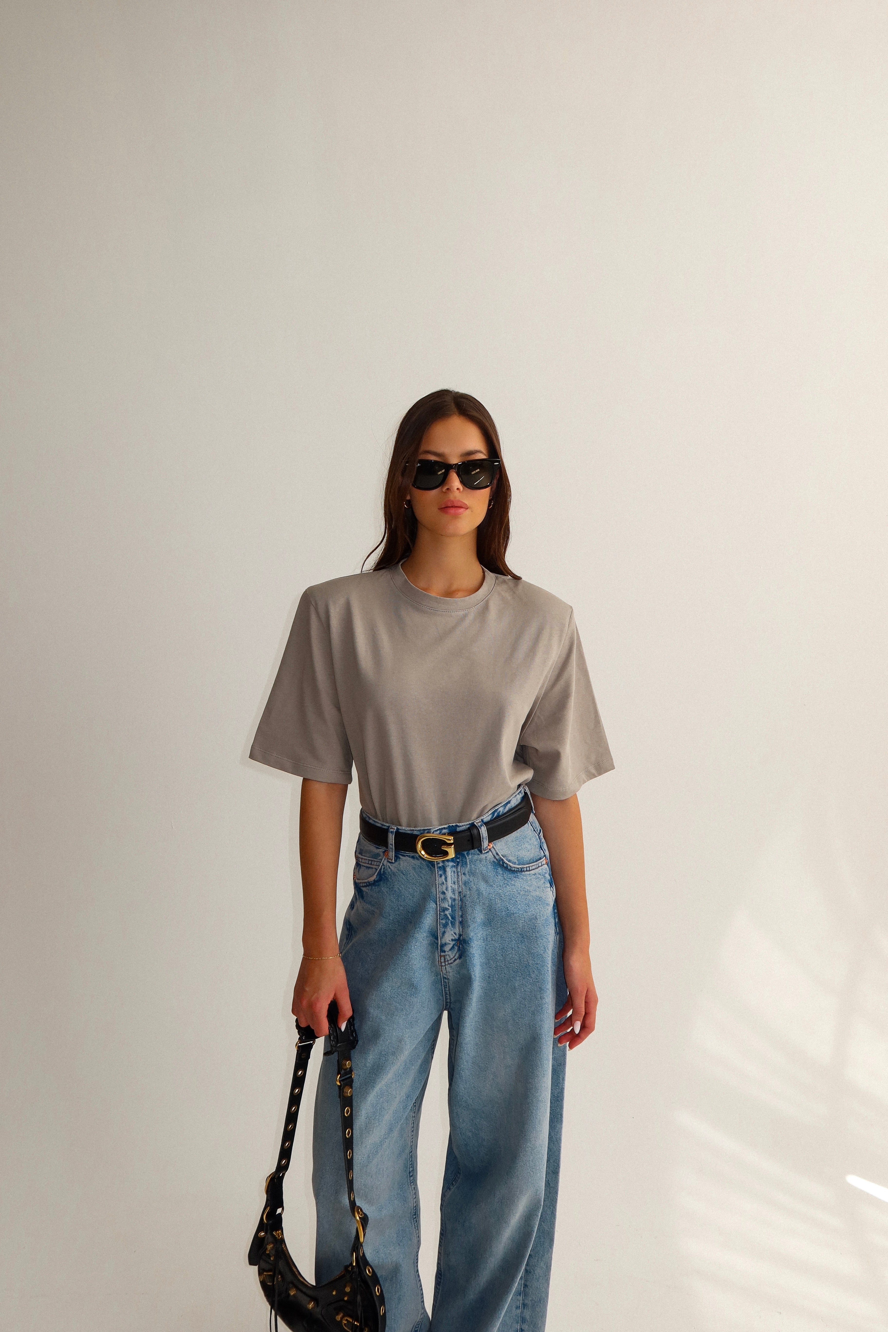 חולצת פרימה-אפור ירוק