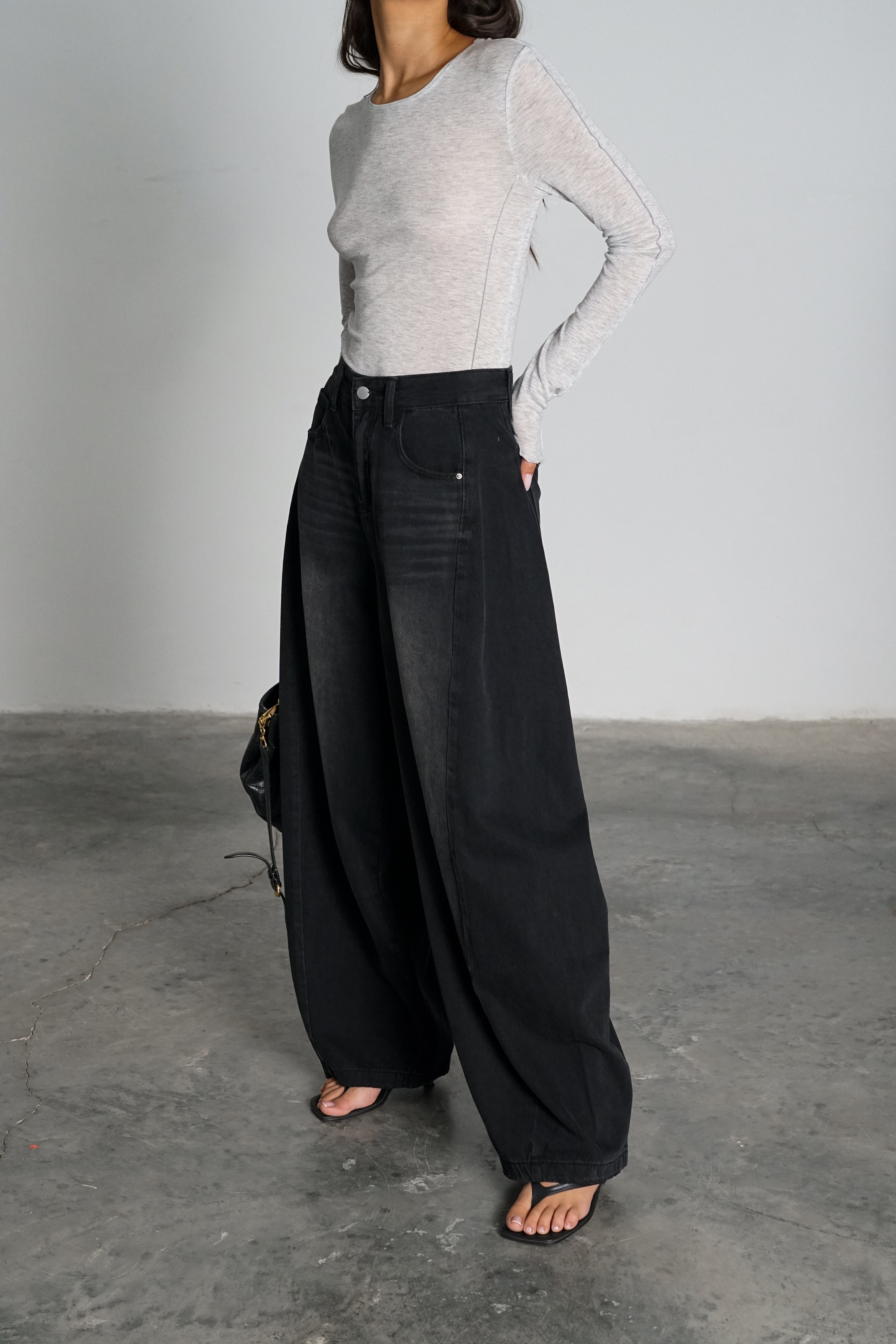 ג'ינס ריקול-שחור