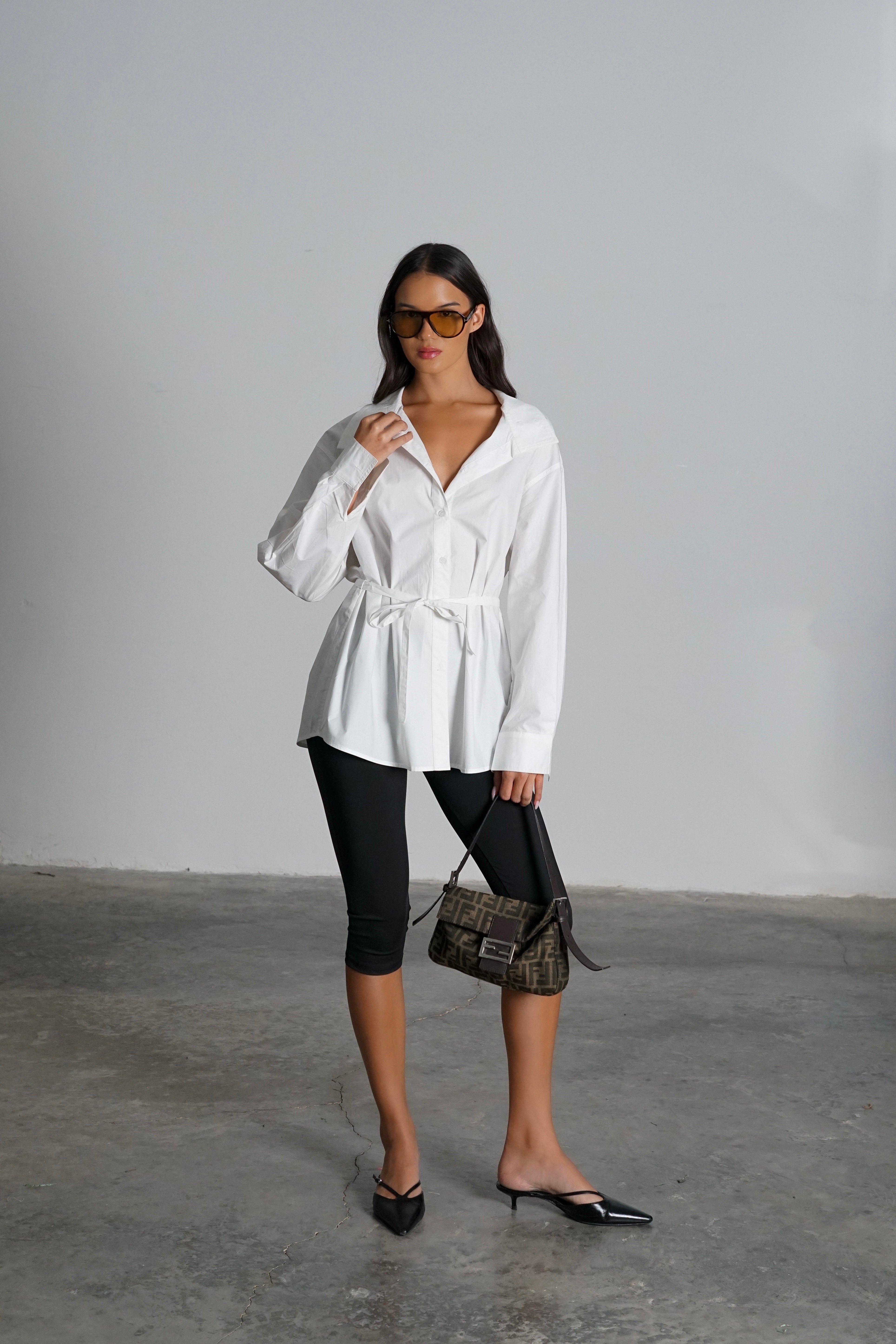 חולצת קרסנט-לבן