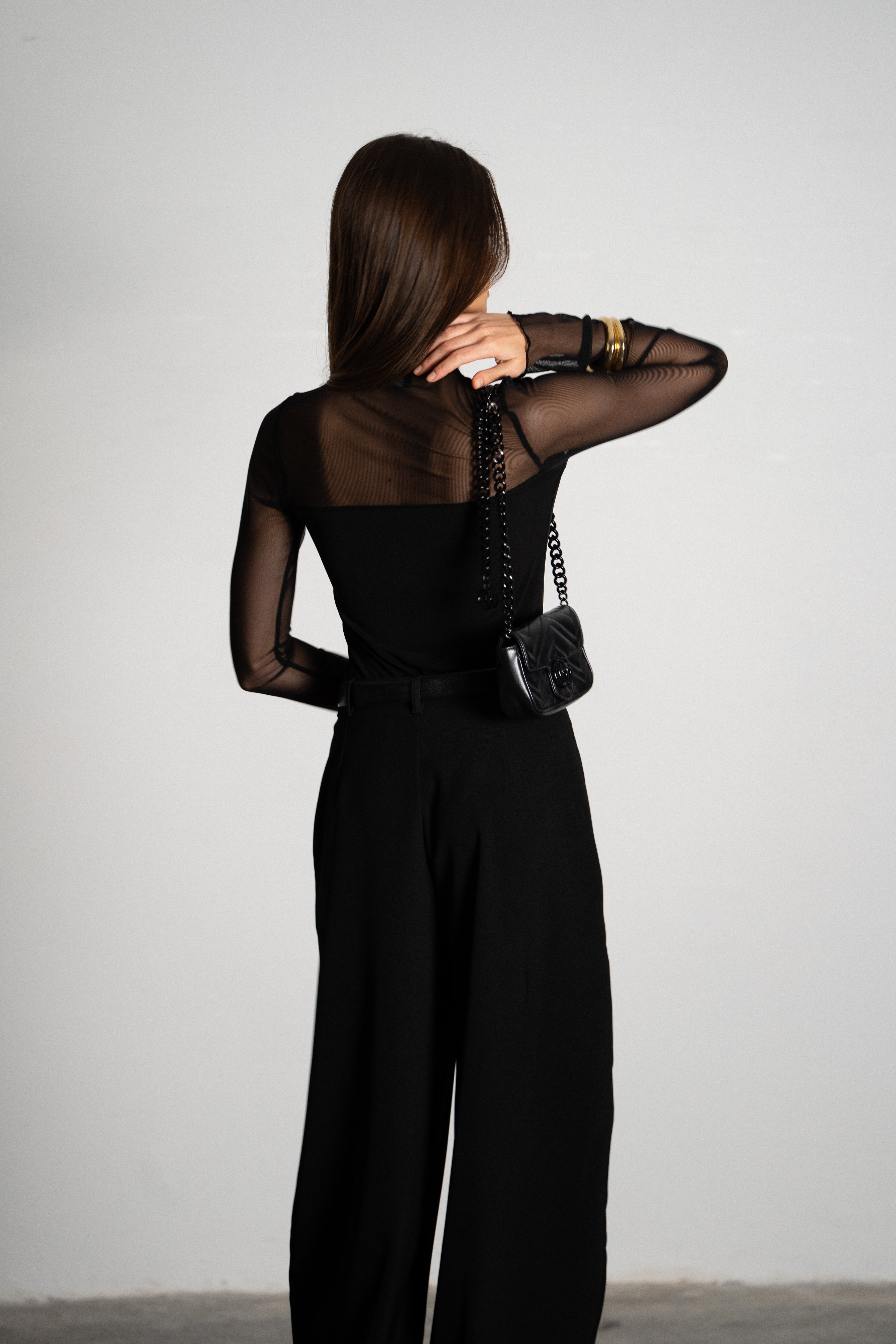 מכנסי טיזר-שחור