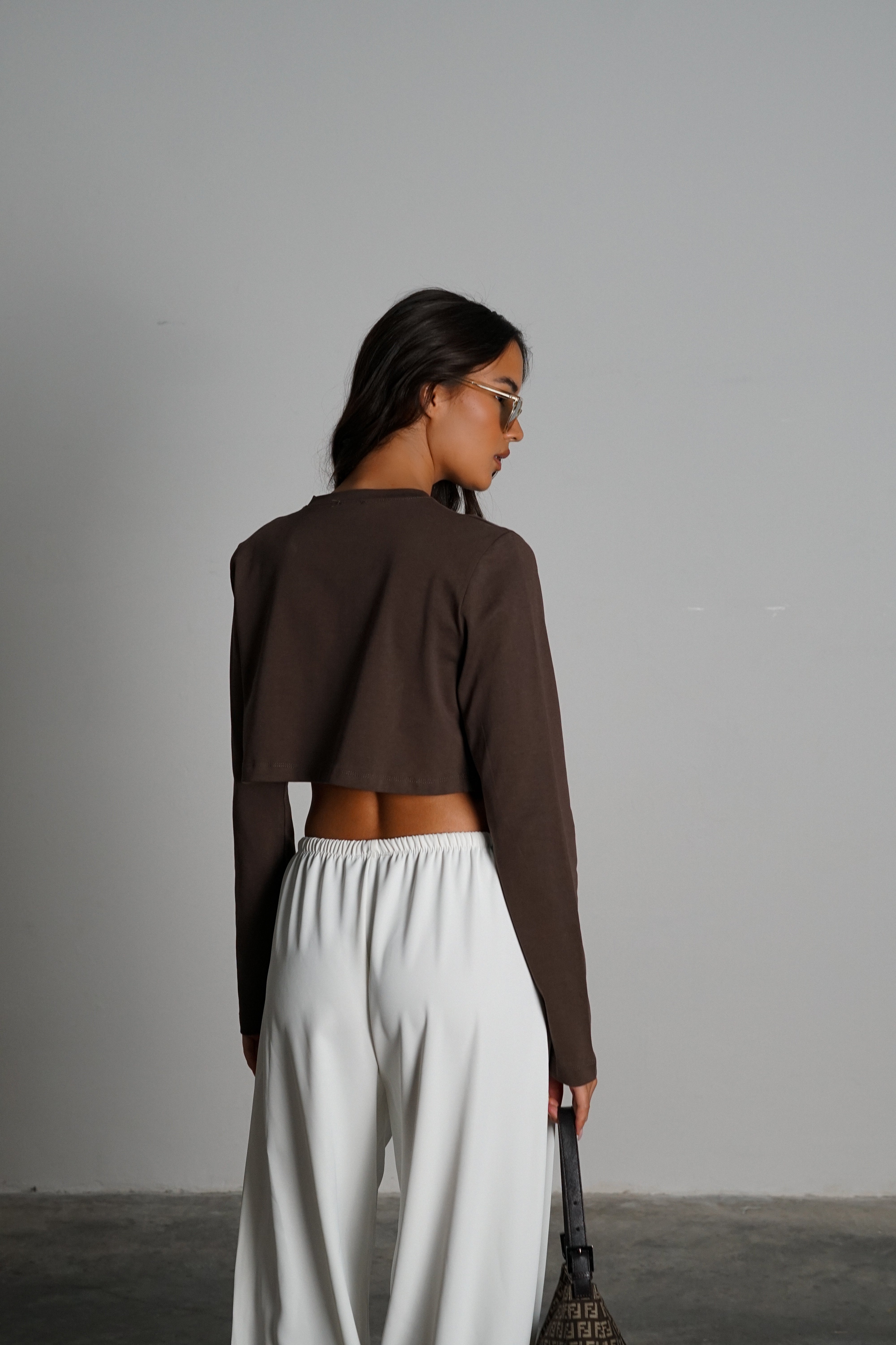 חולצת פופ-חום