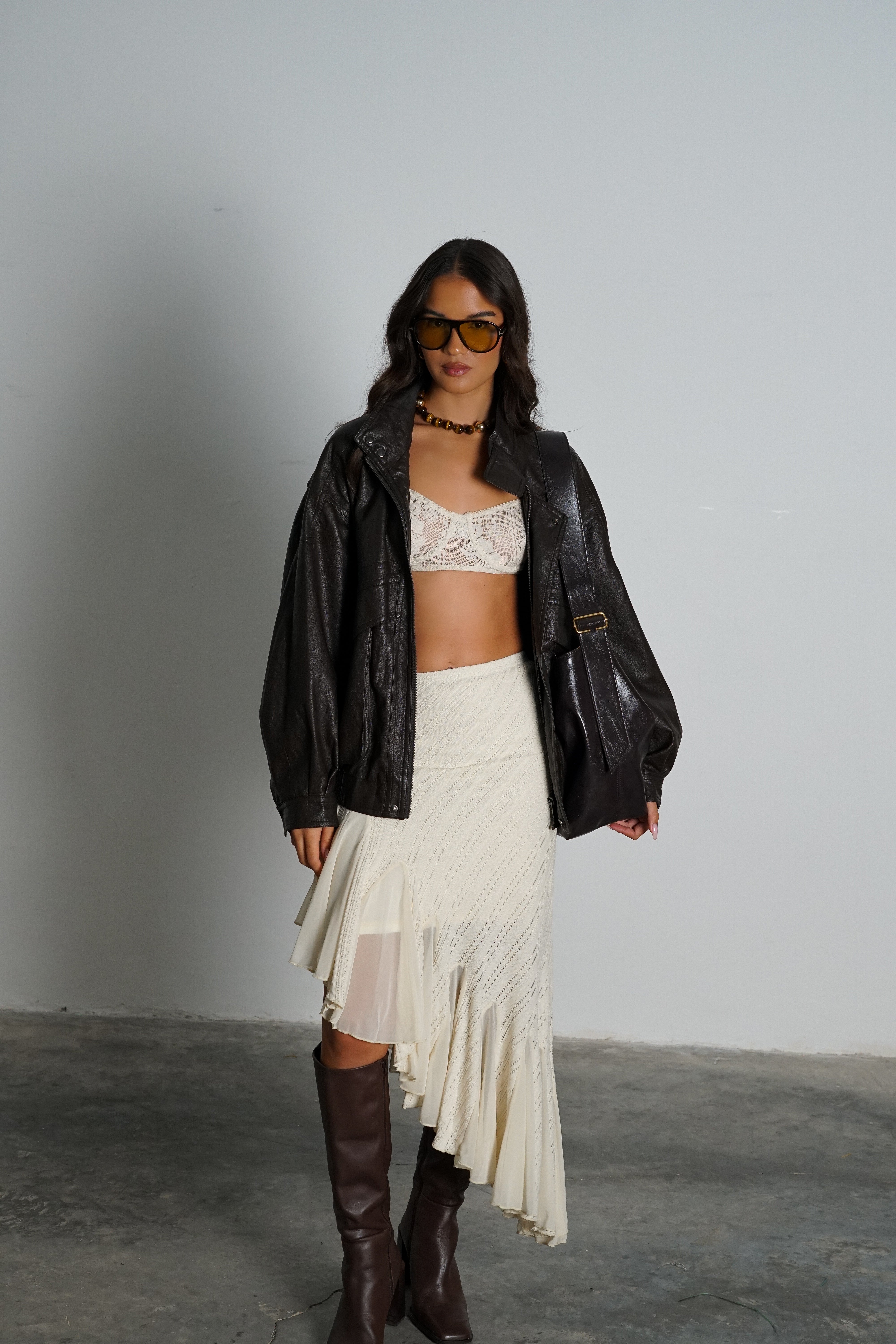 חצאית דנזי-שמנת