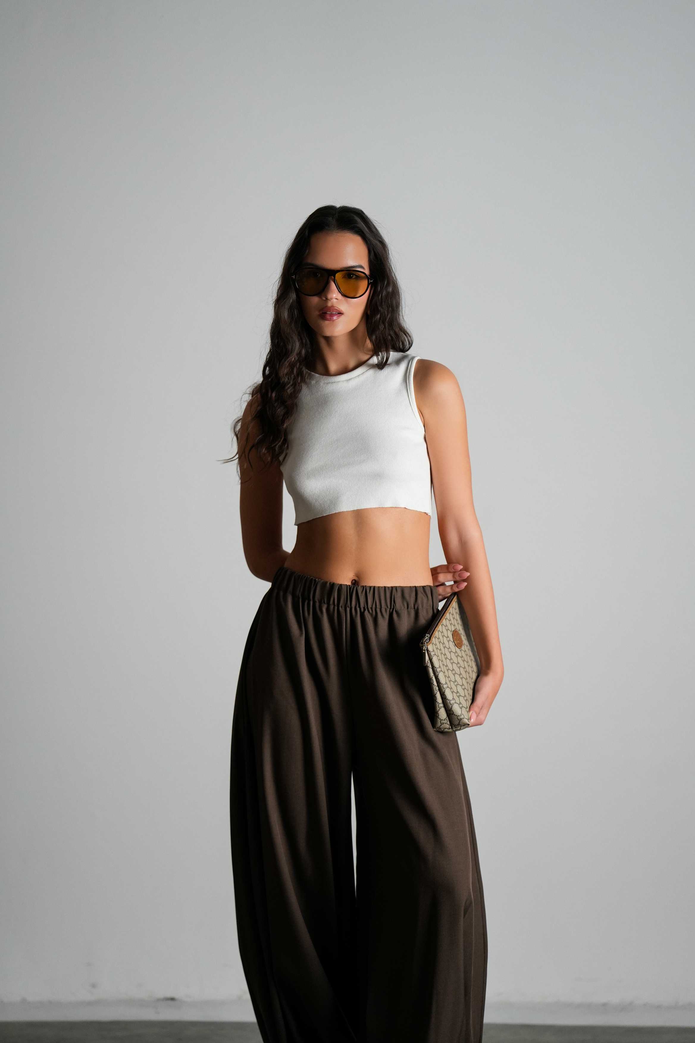 מכנסי טייטל-חום