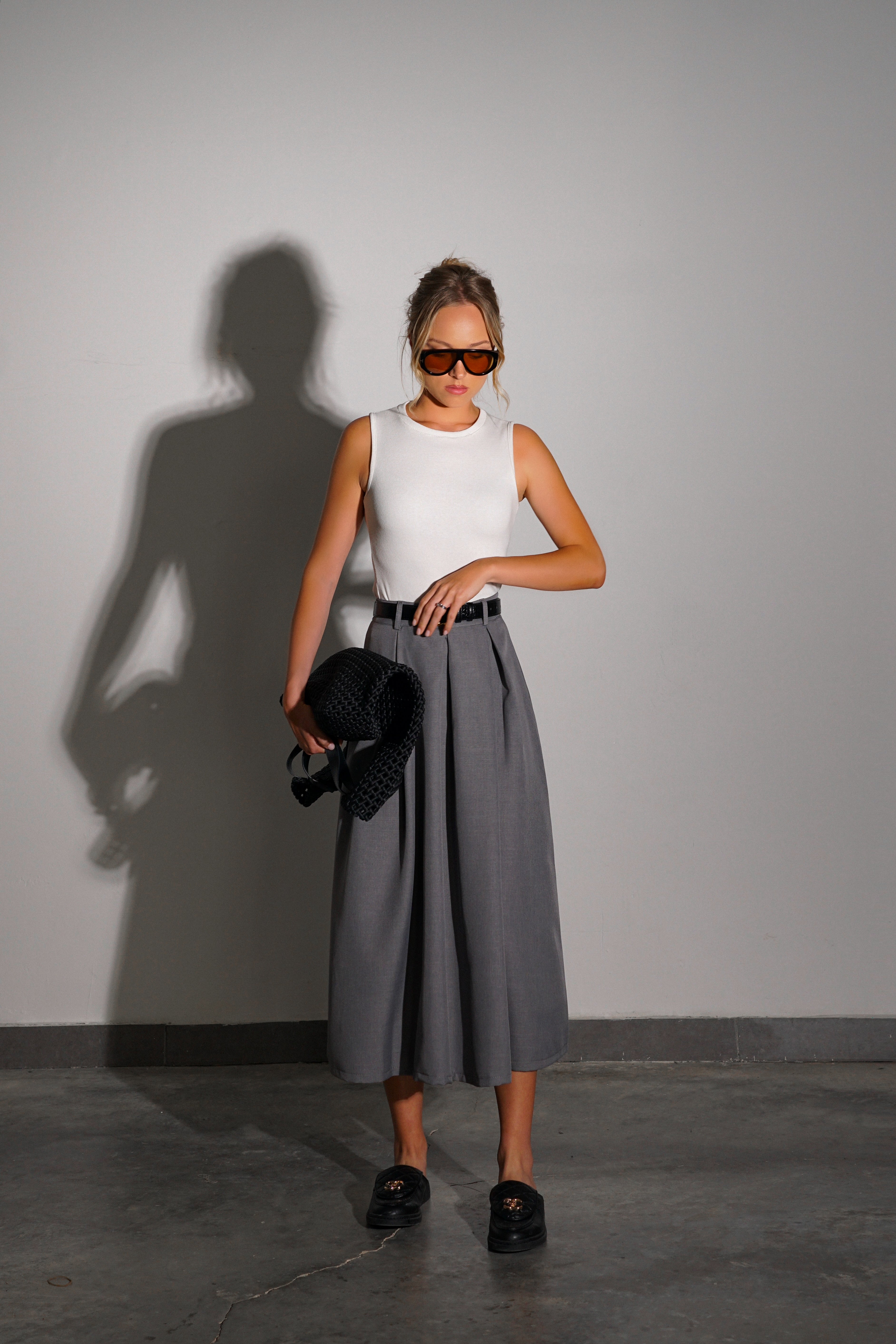 חצאית גרייס-אפור