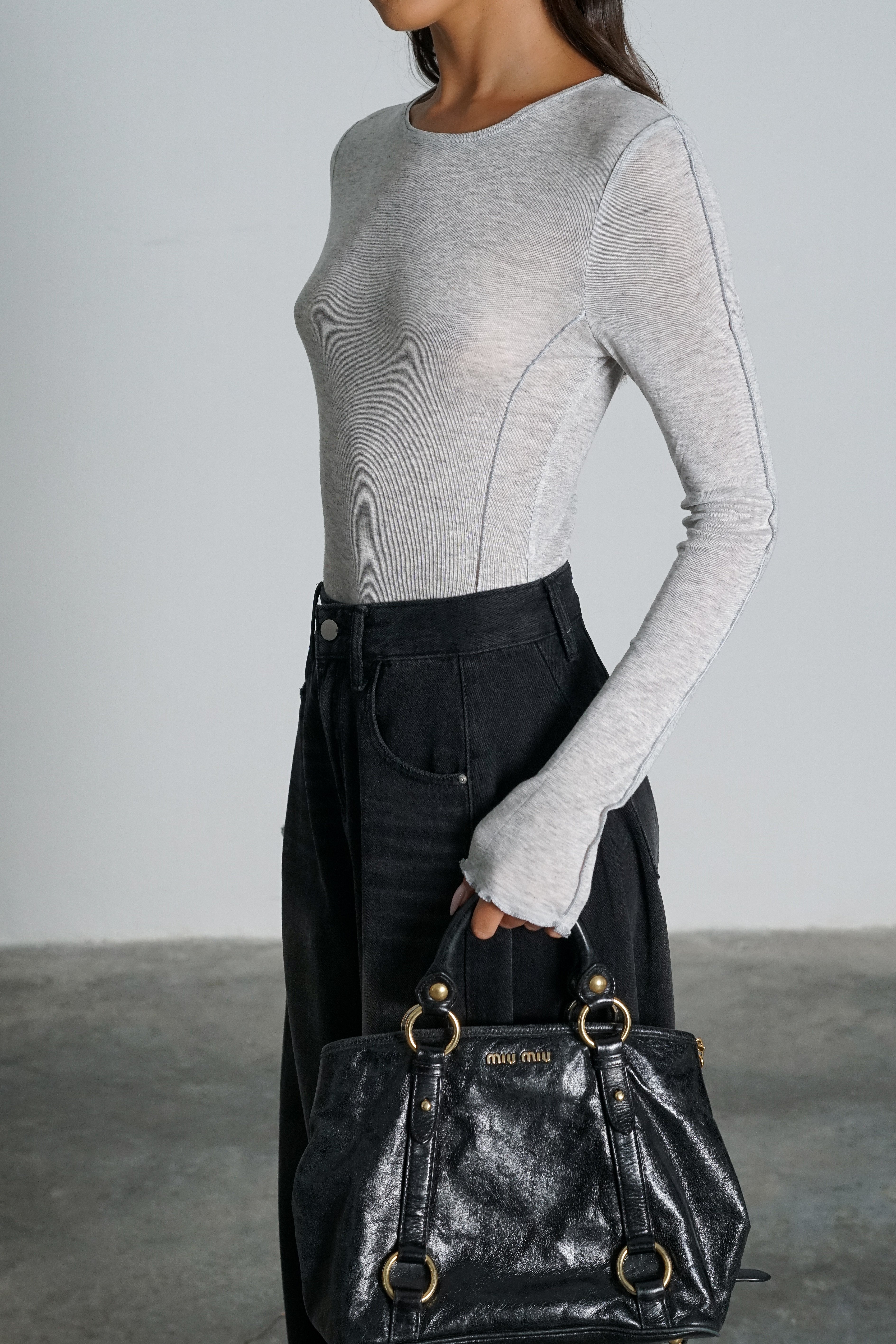 חולצת פורטר-אפור