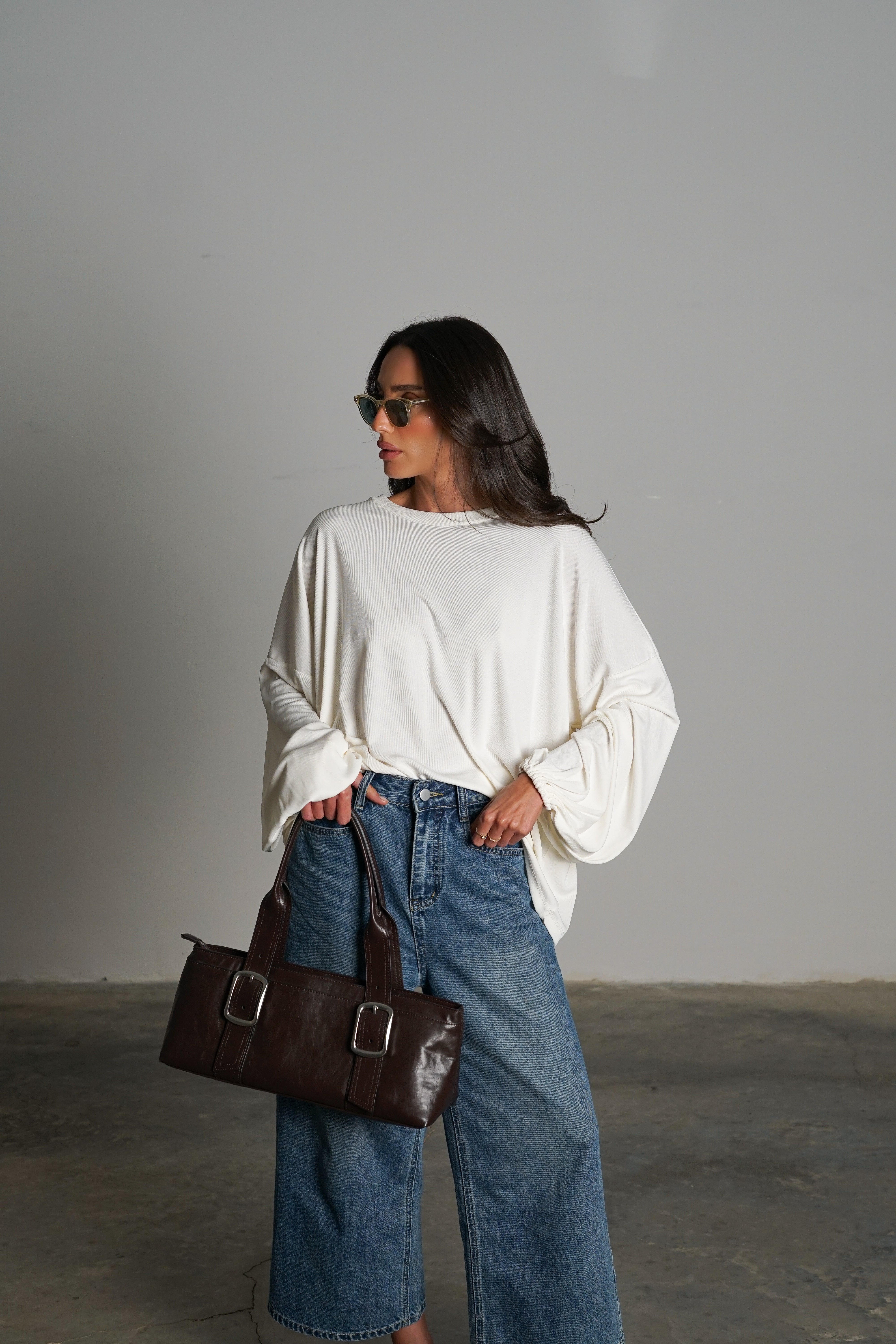 חולצת מייבי-לבן