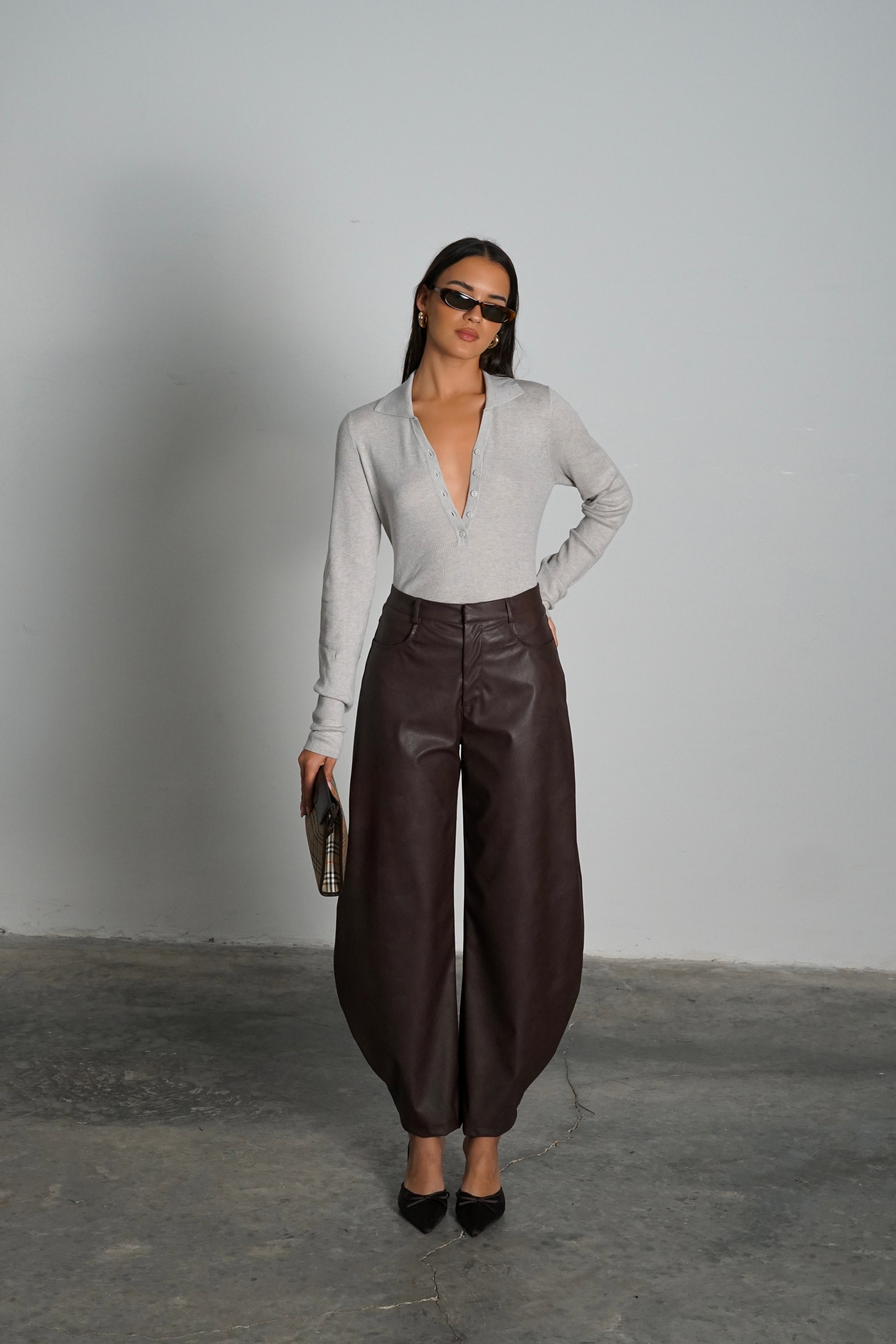 מכנסי קיסו-חום