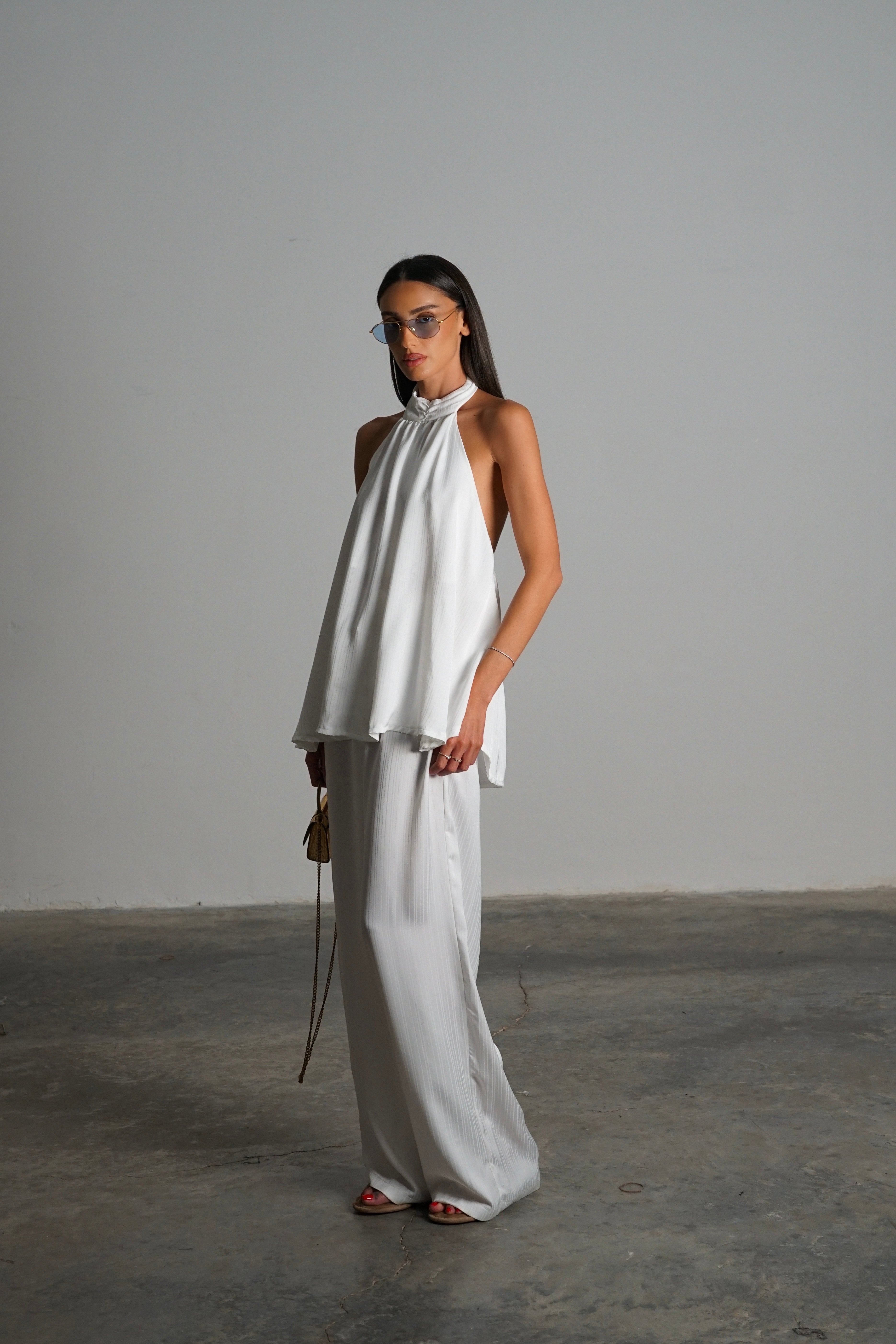 חליפת מקיאטו-לבן