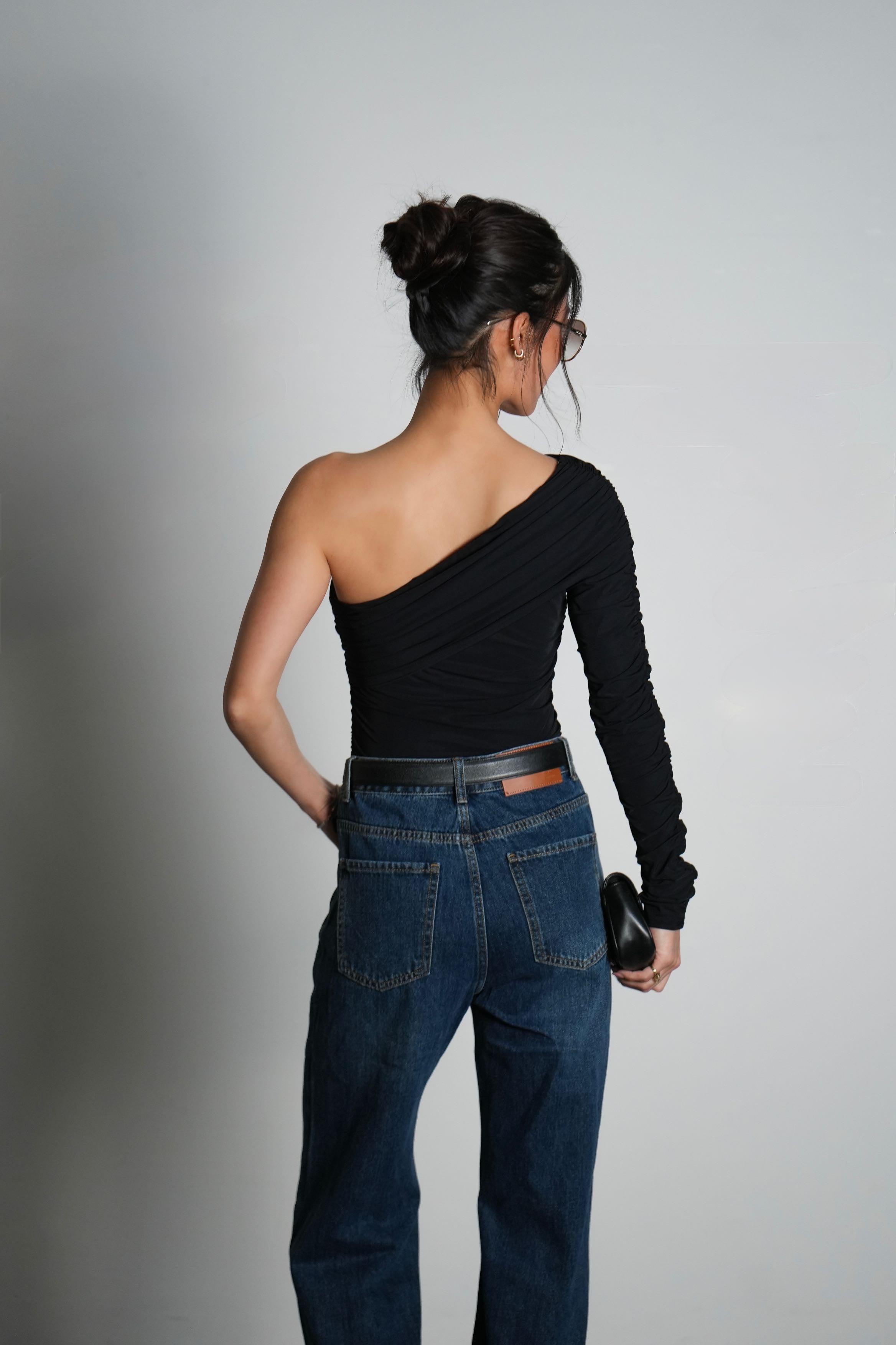 חולצת סינטי-שחור