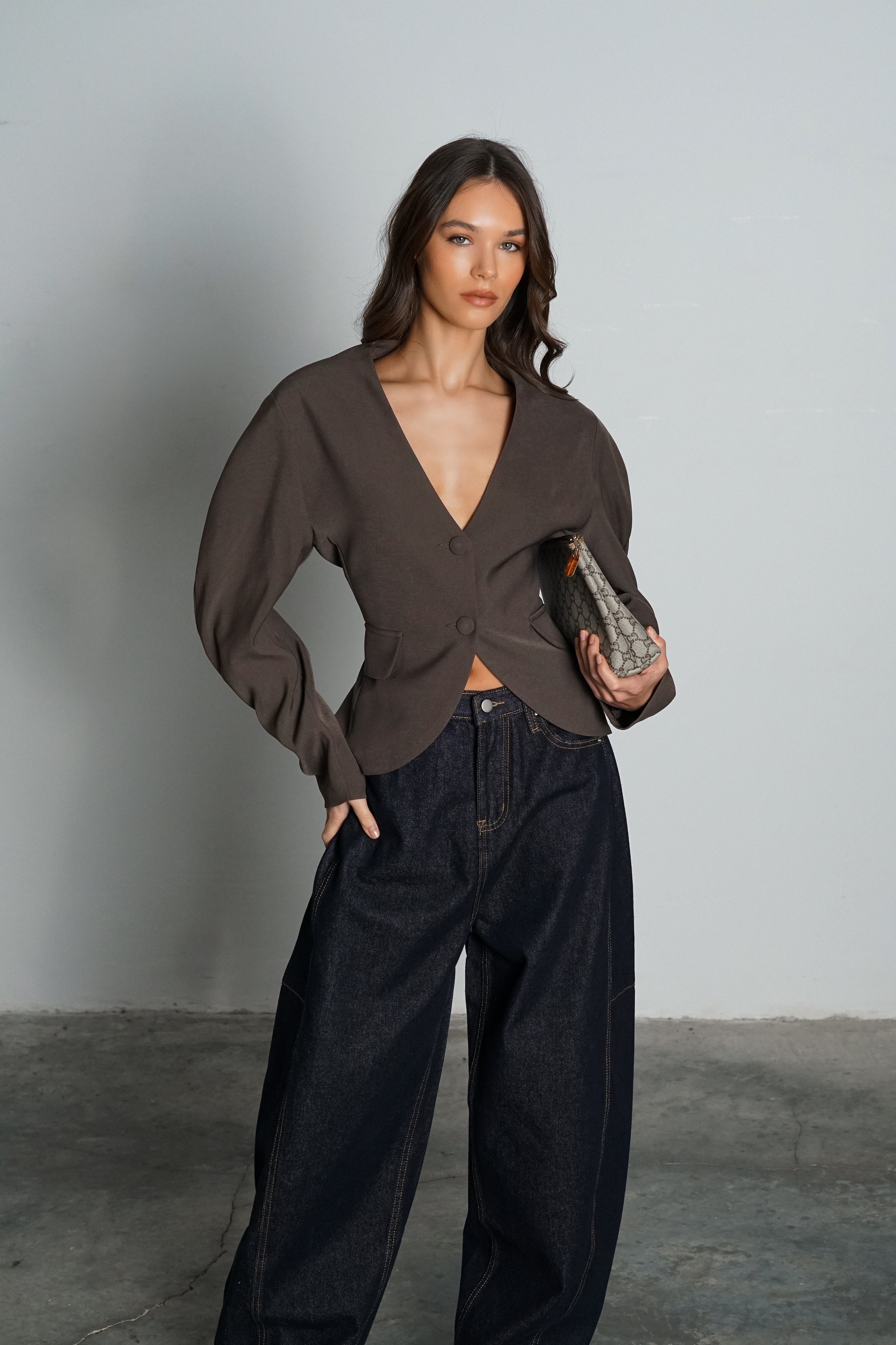 ג'קט אמיליה-חום