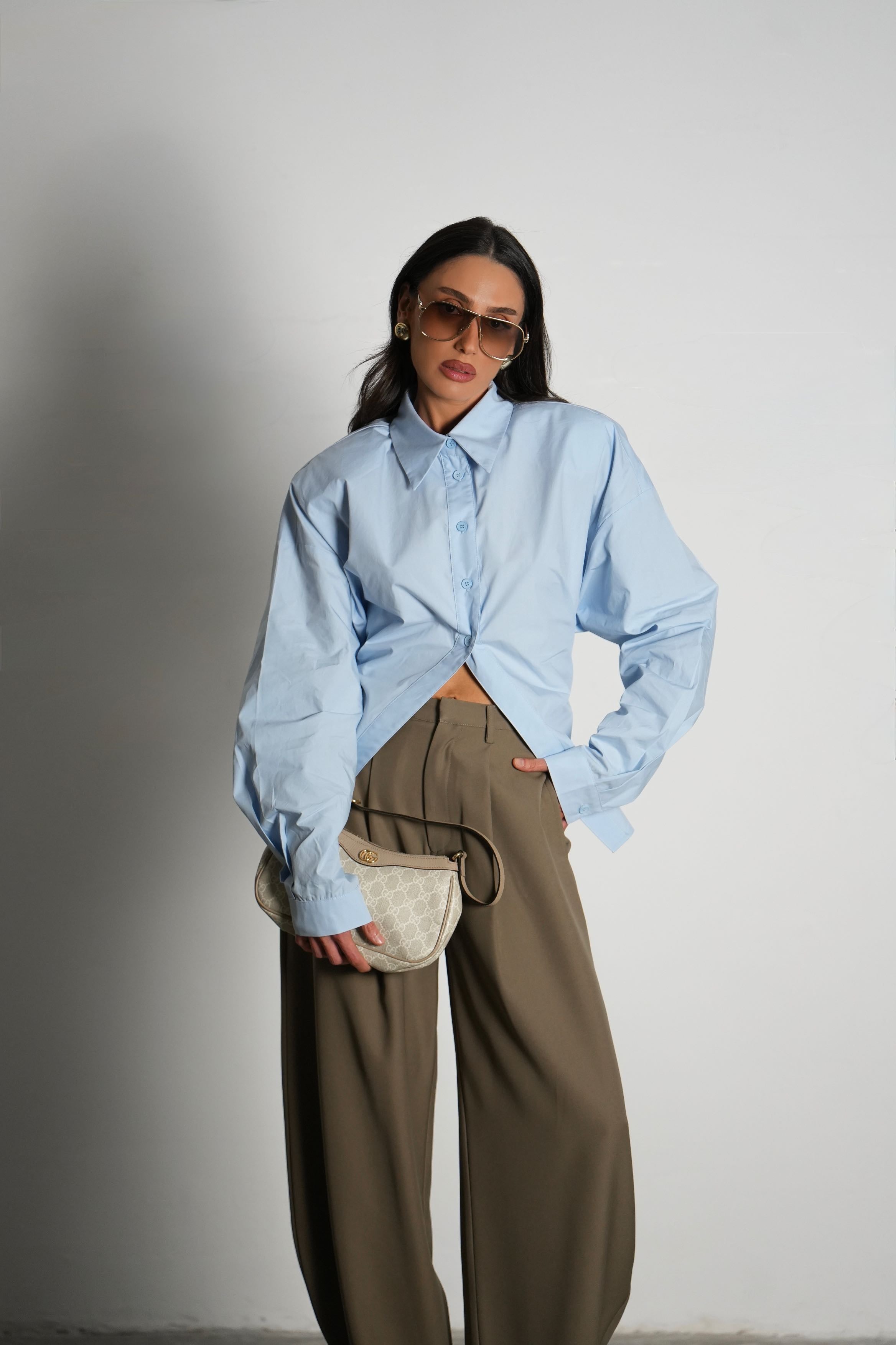 חולצת פיארה-תכלת