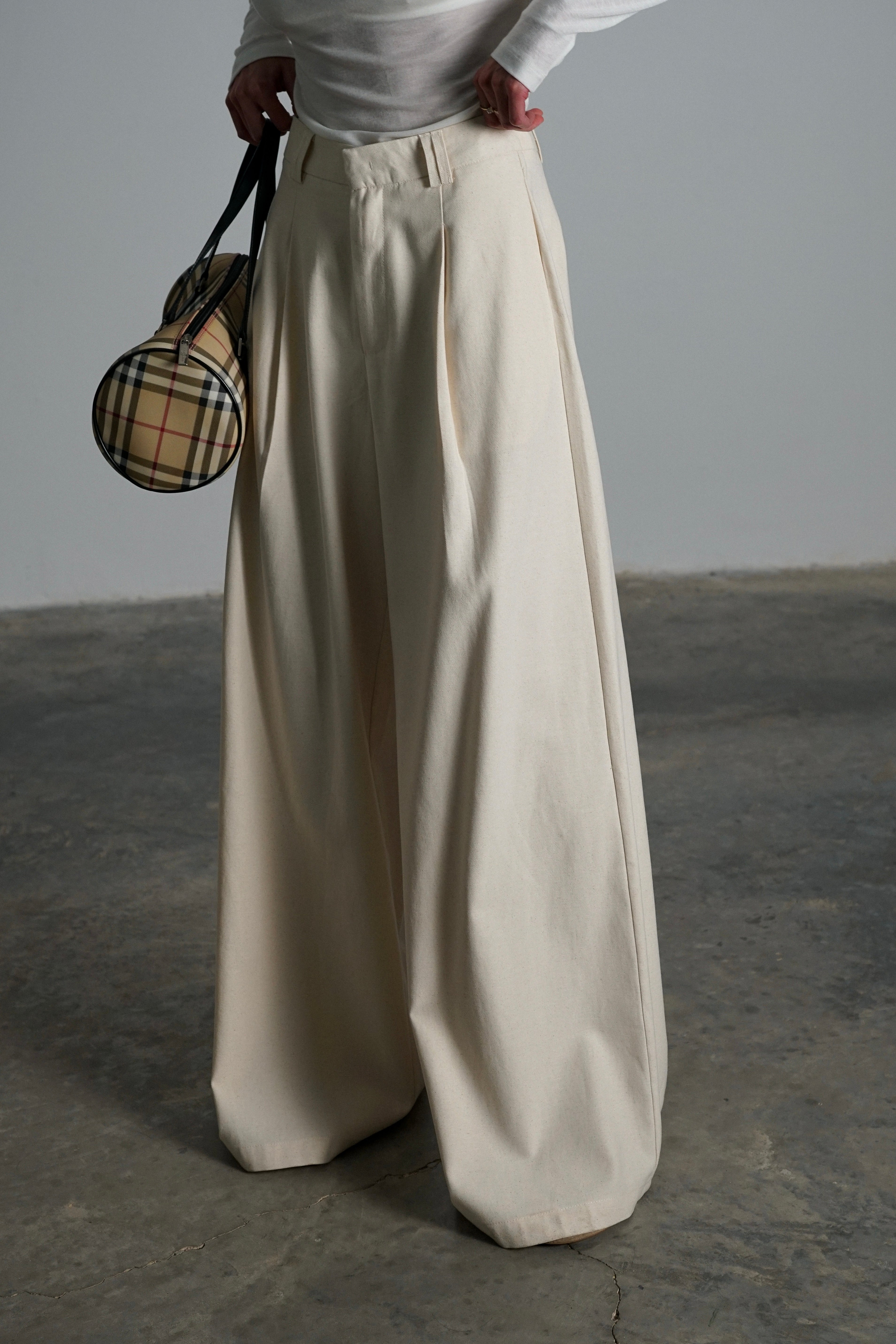 מכנסי רינו-שמנת