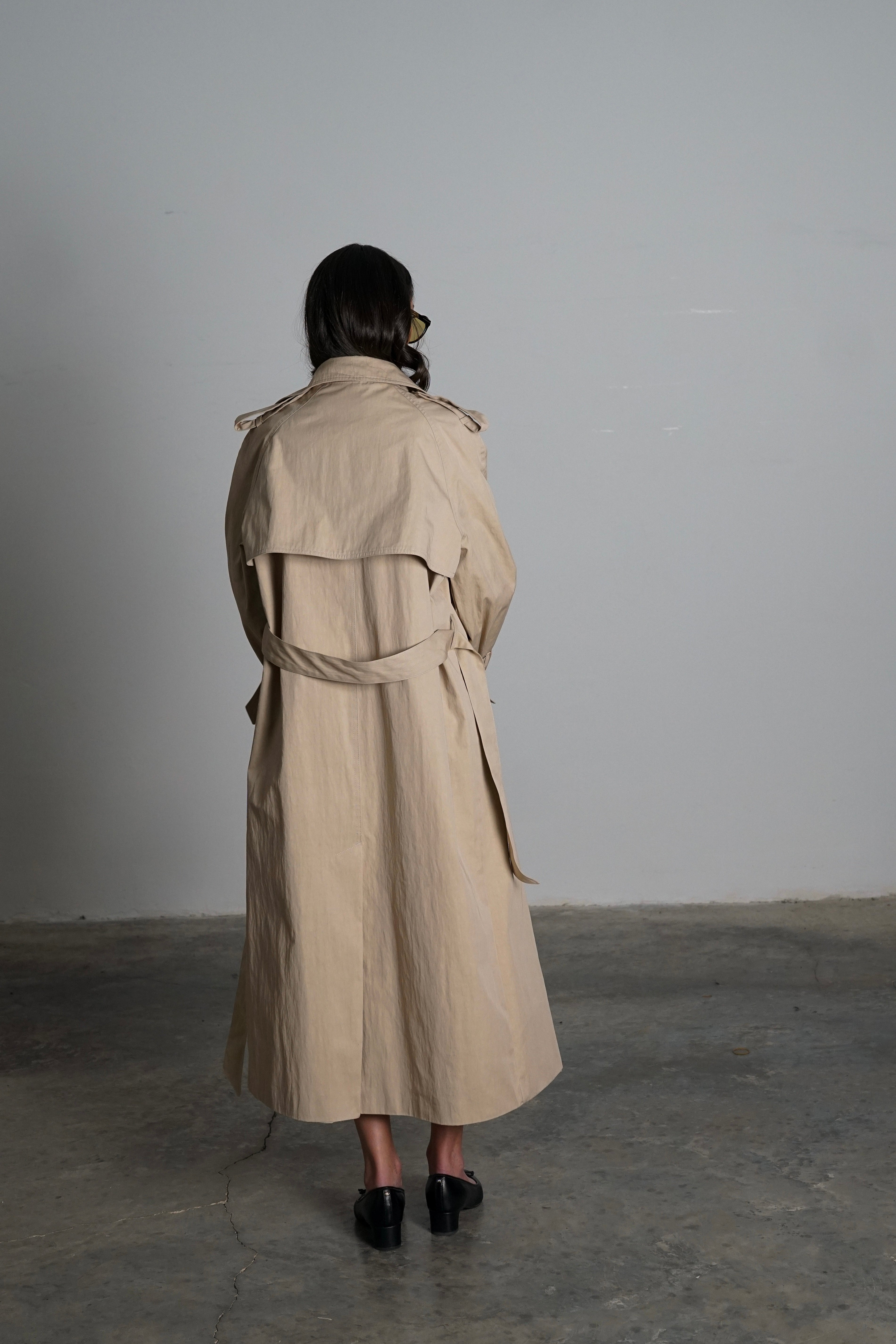 מעיל טרנץ' פיורל-בז בהיר