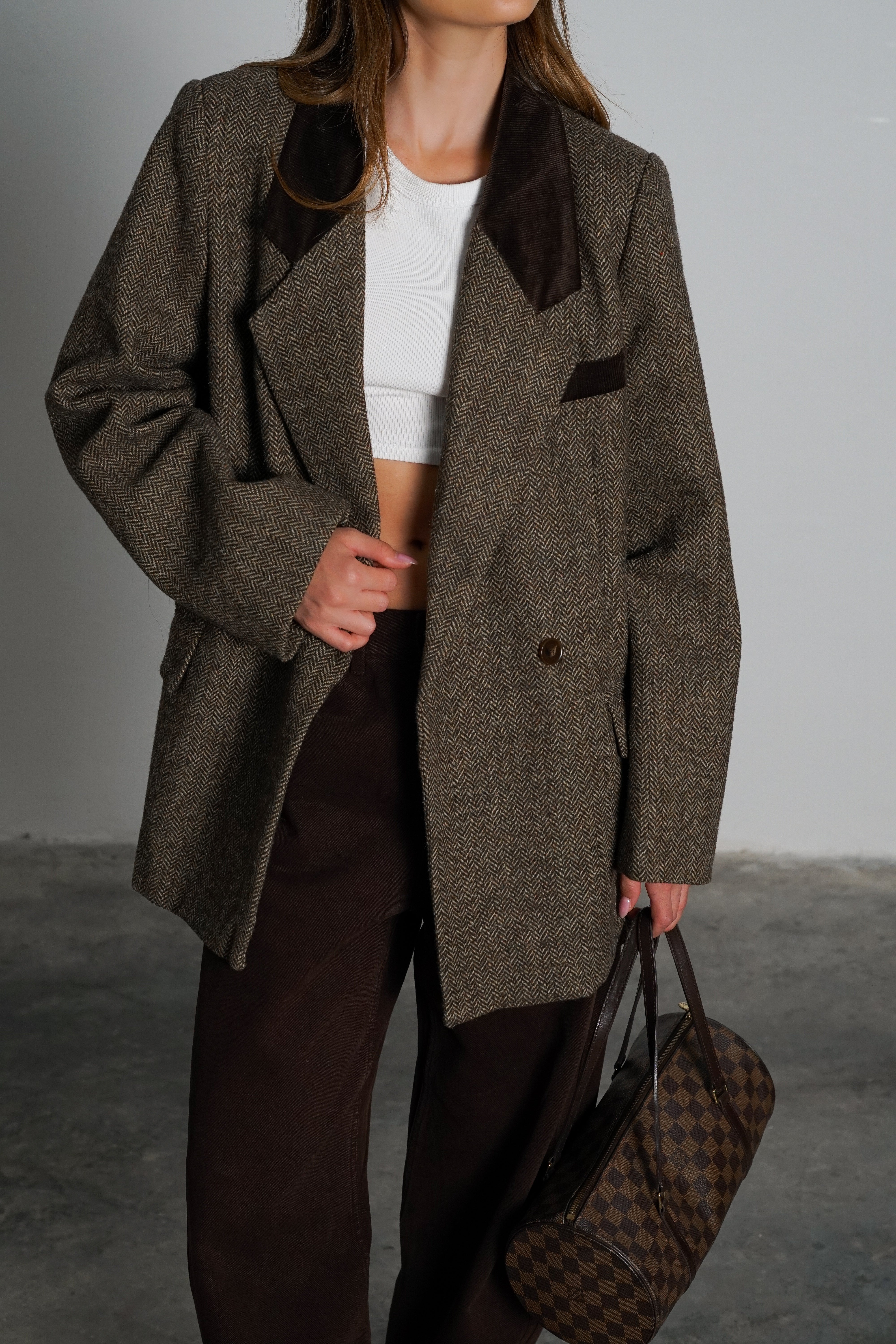 ג'קט סאנטל-חום