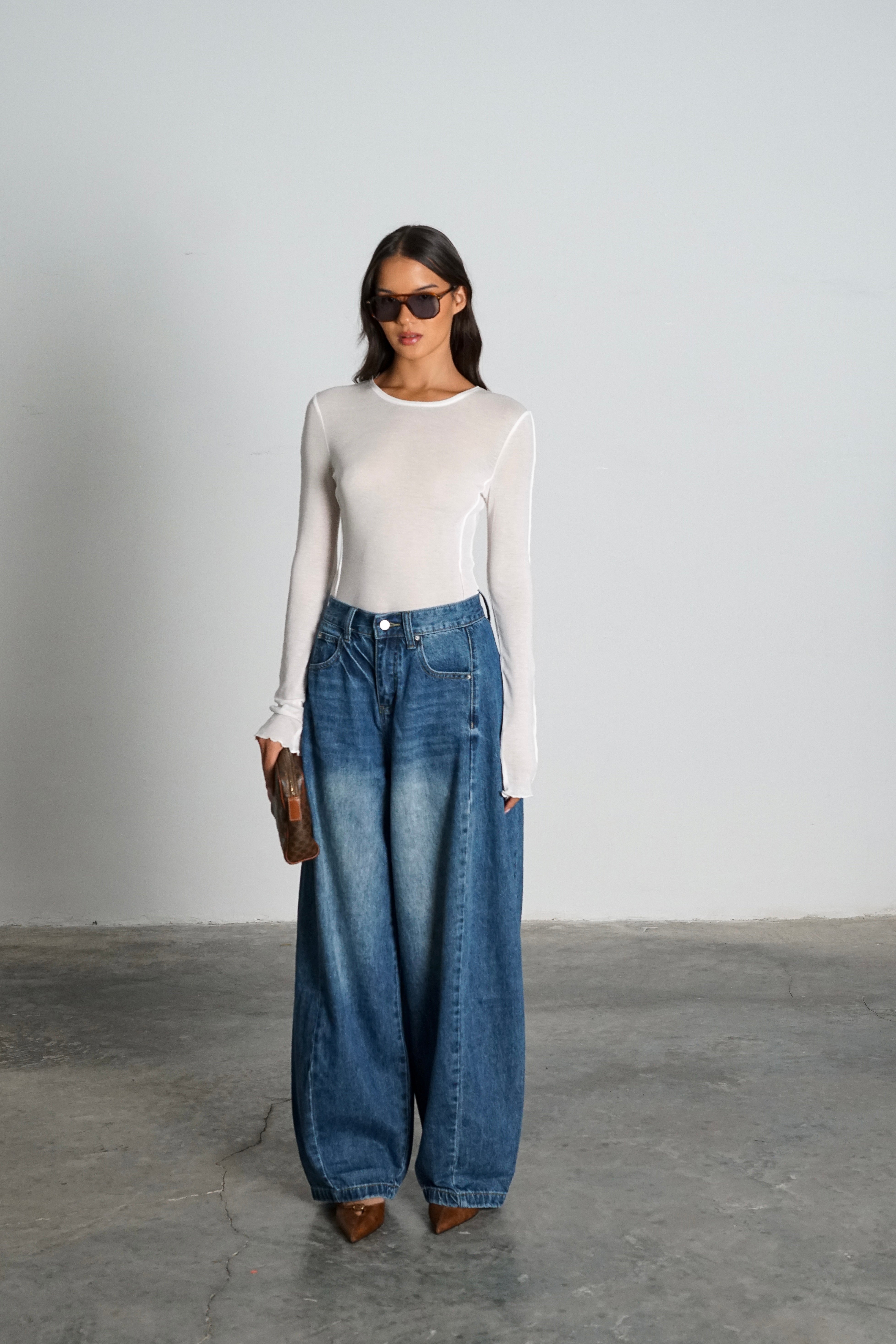 חולצת פורטר-לבן