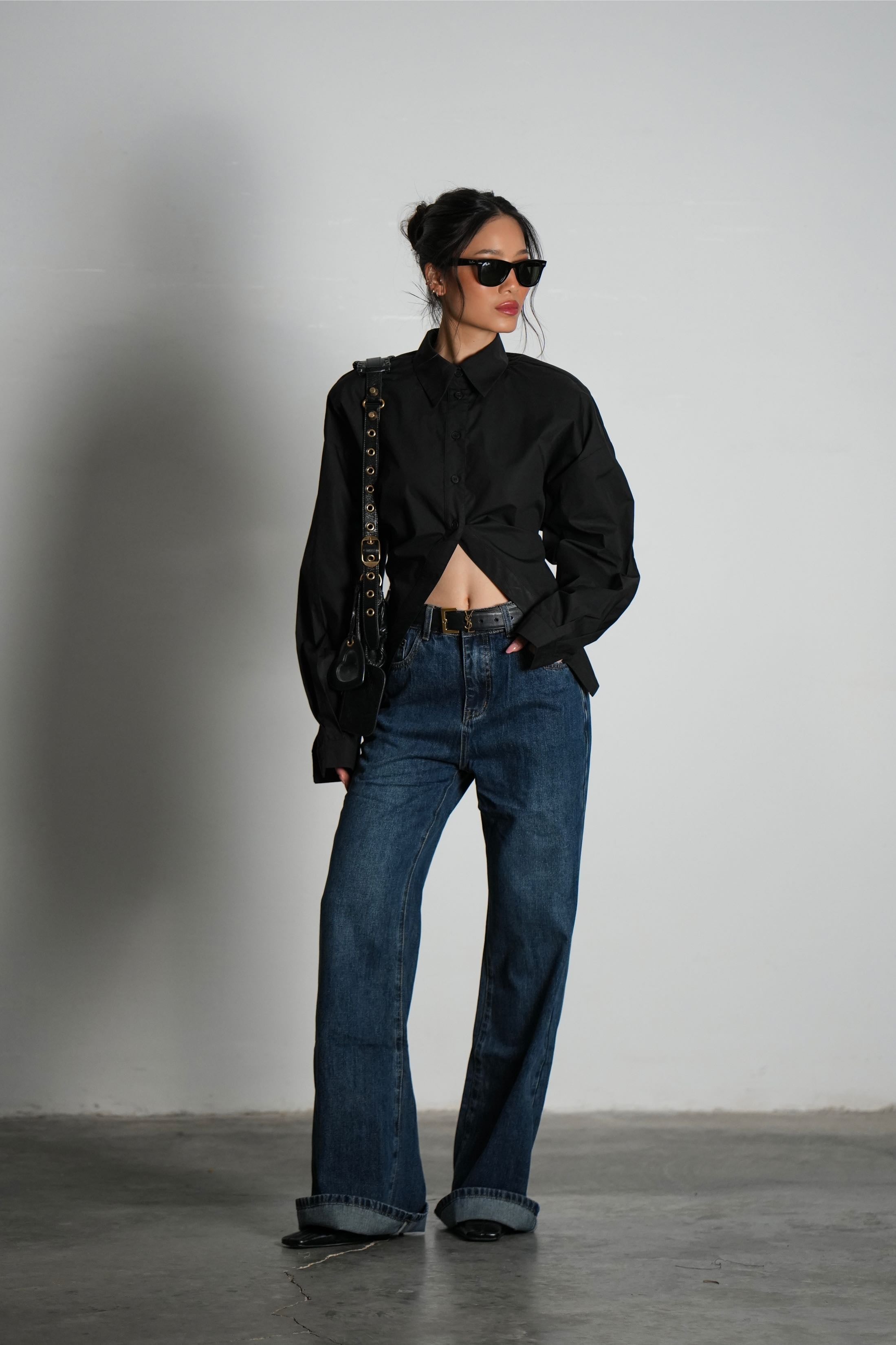 חולצת פיארה-שחור