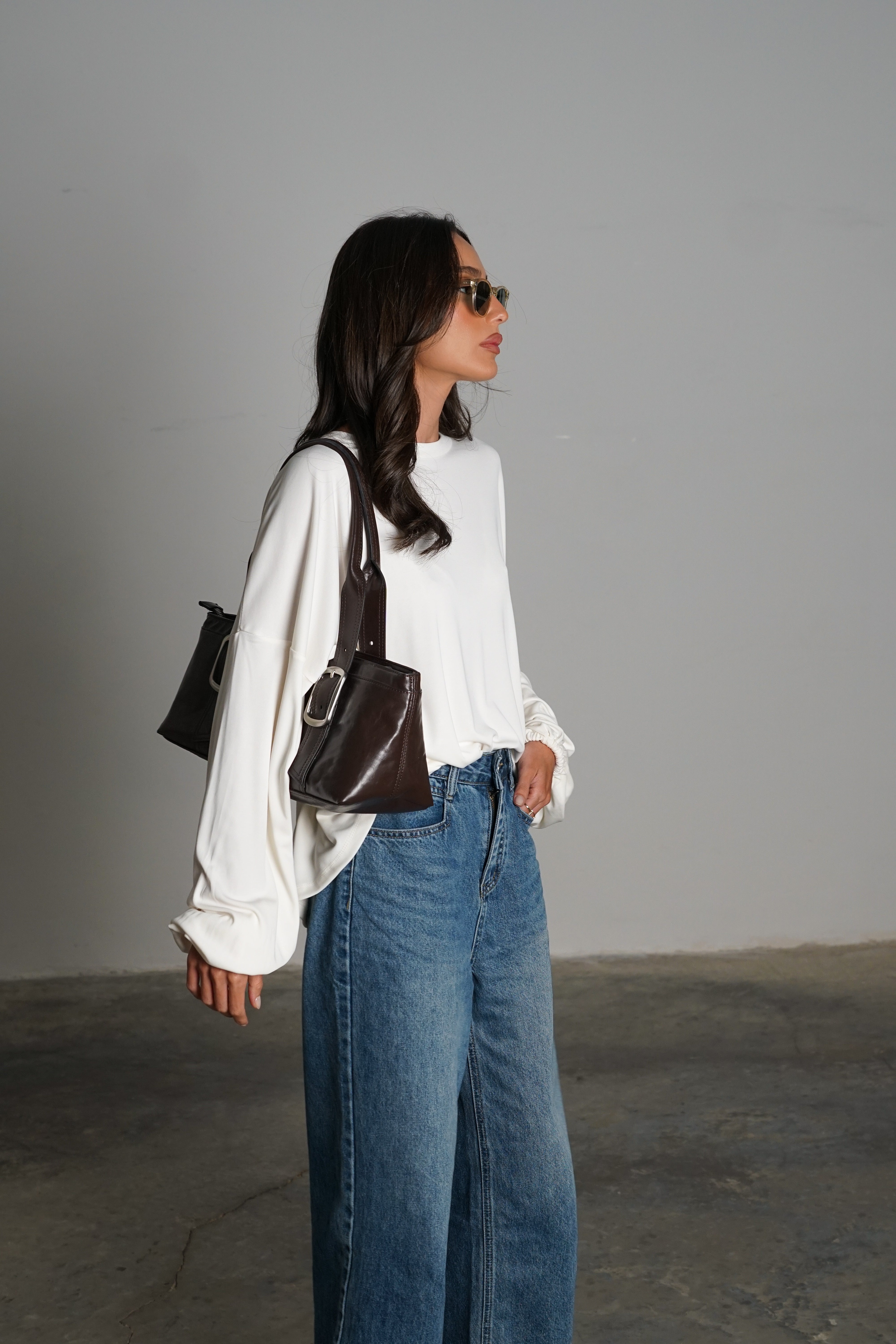 חולצת מייבי-לבן