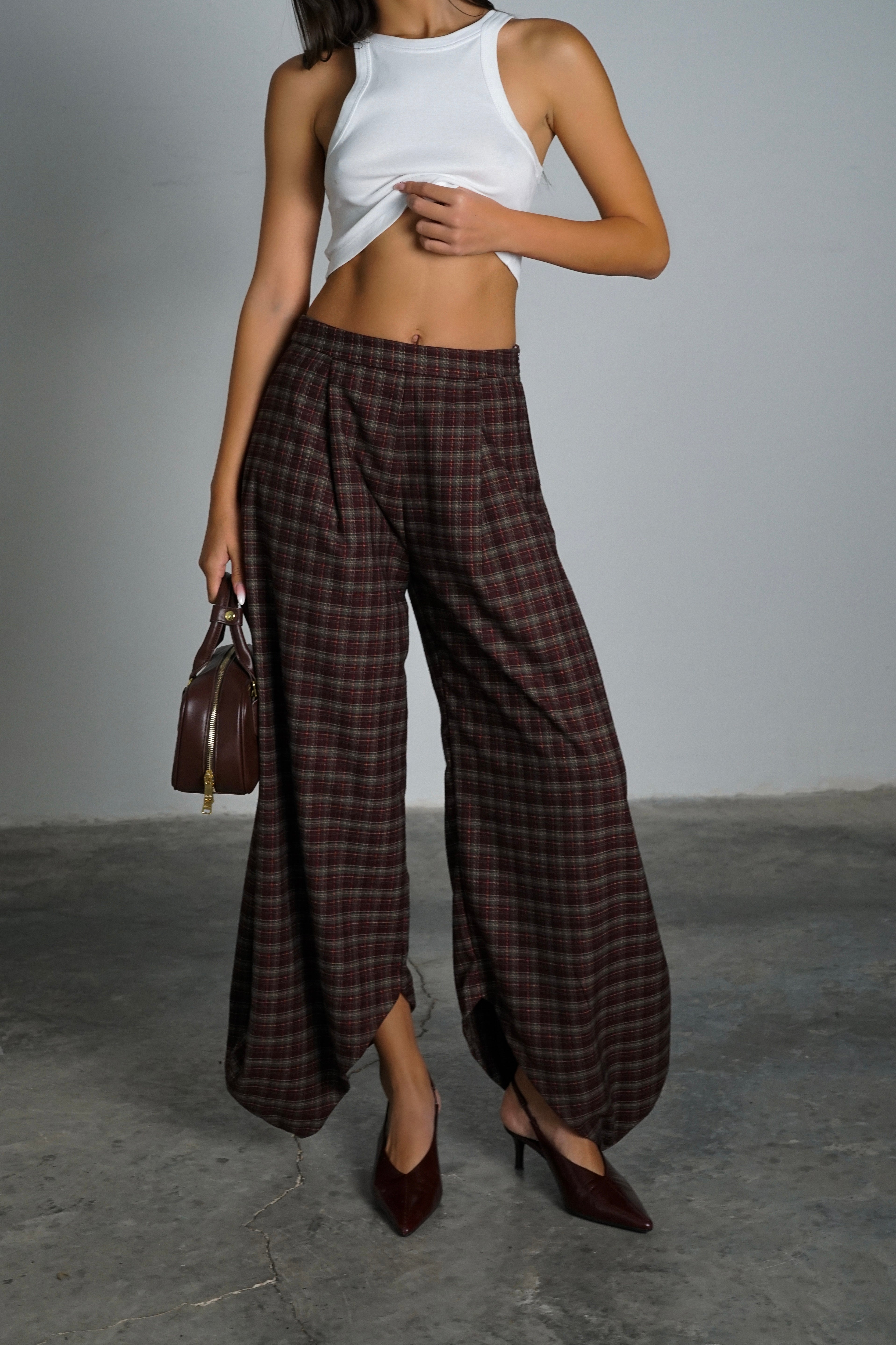 מכנסי אייזיק-בורדו