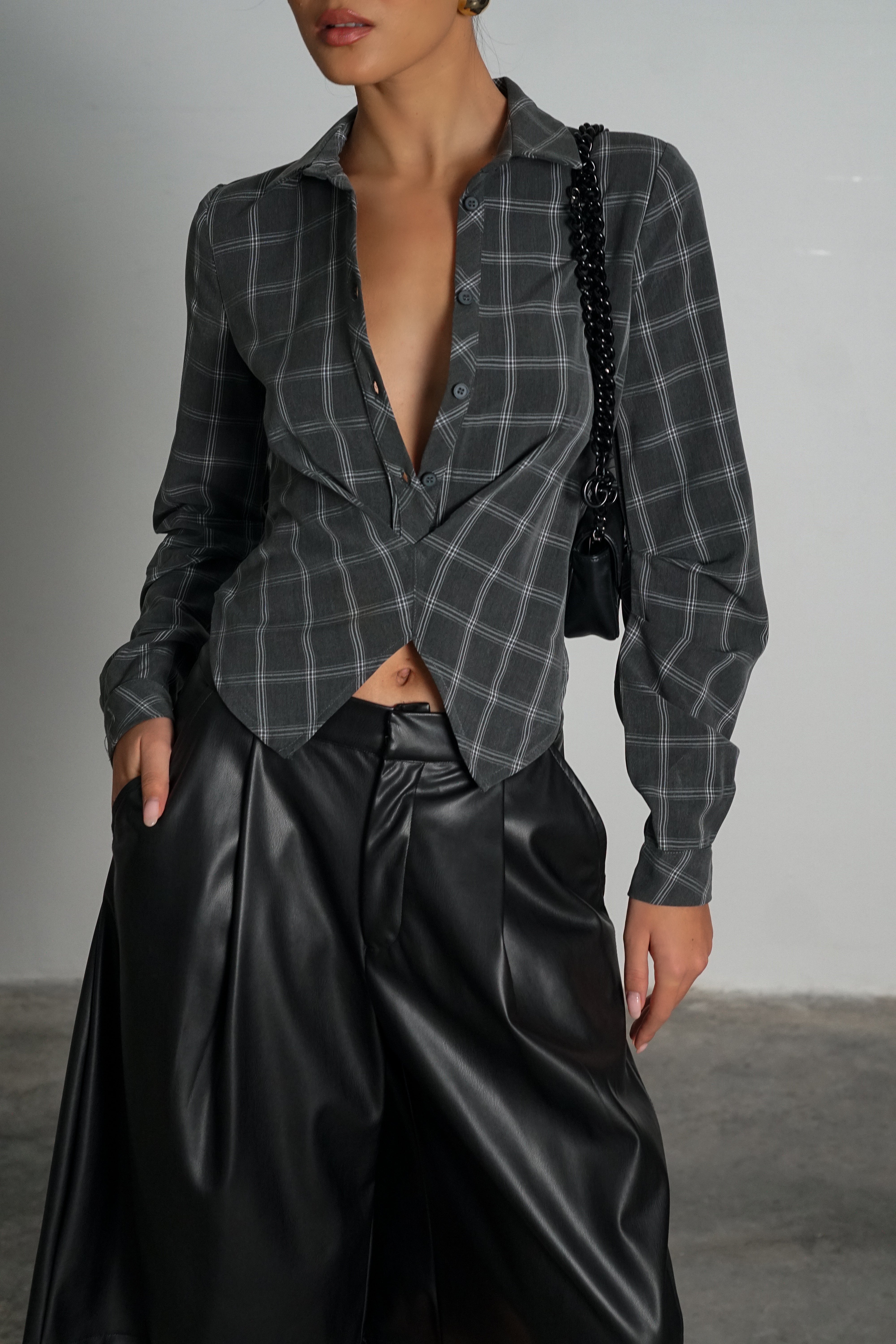 חולצת סאנסה-אפור בהיר