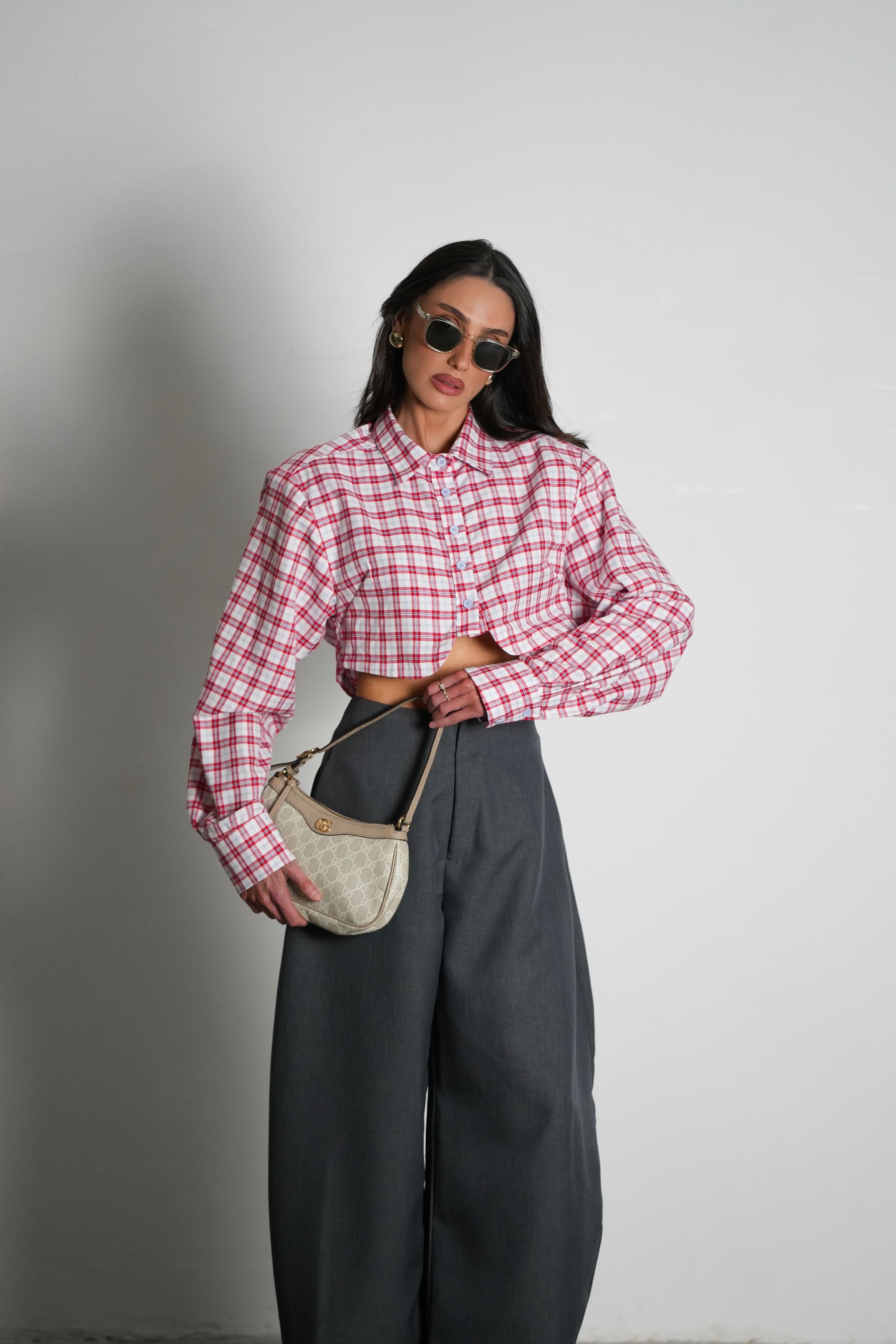 חולצת סטריפ-אדום