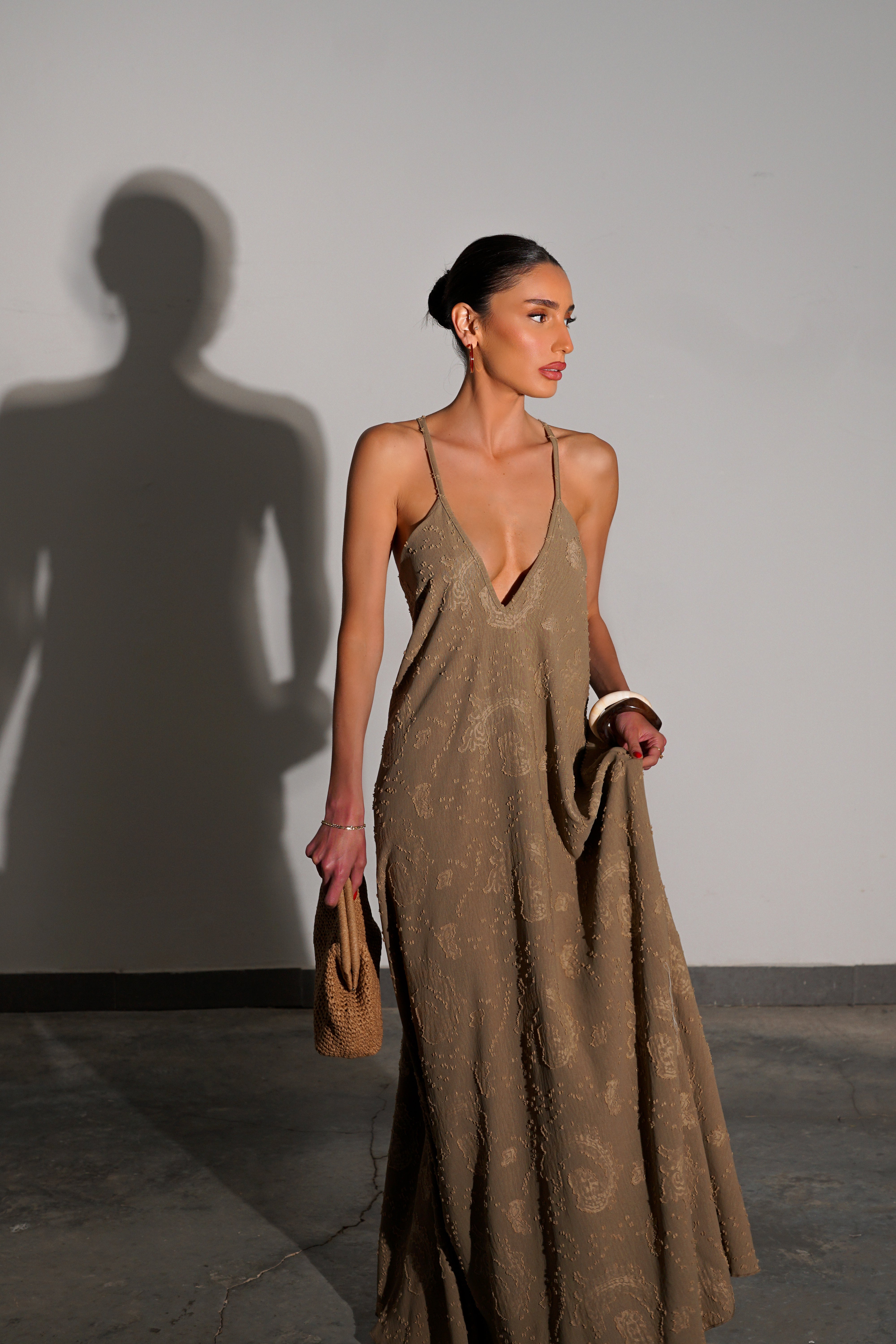 שמלת לונה-חאקי