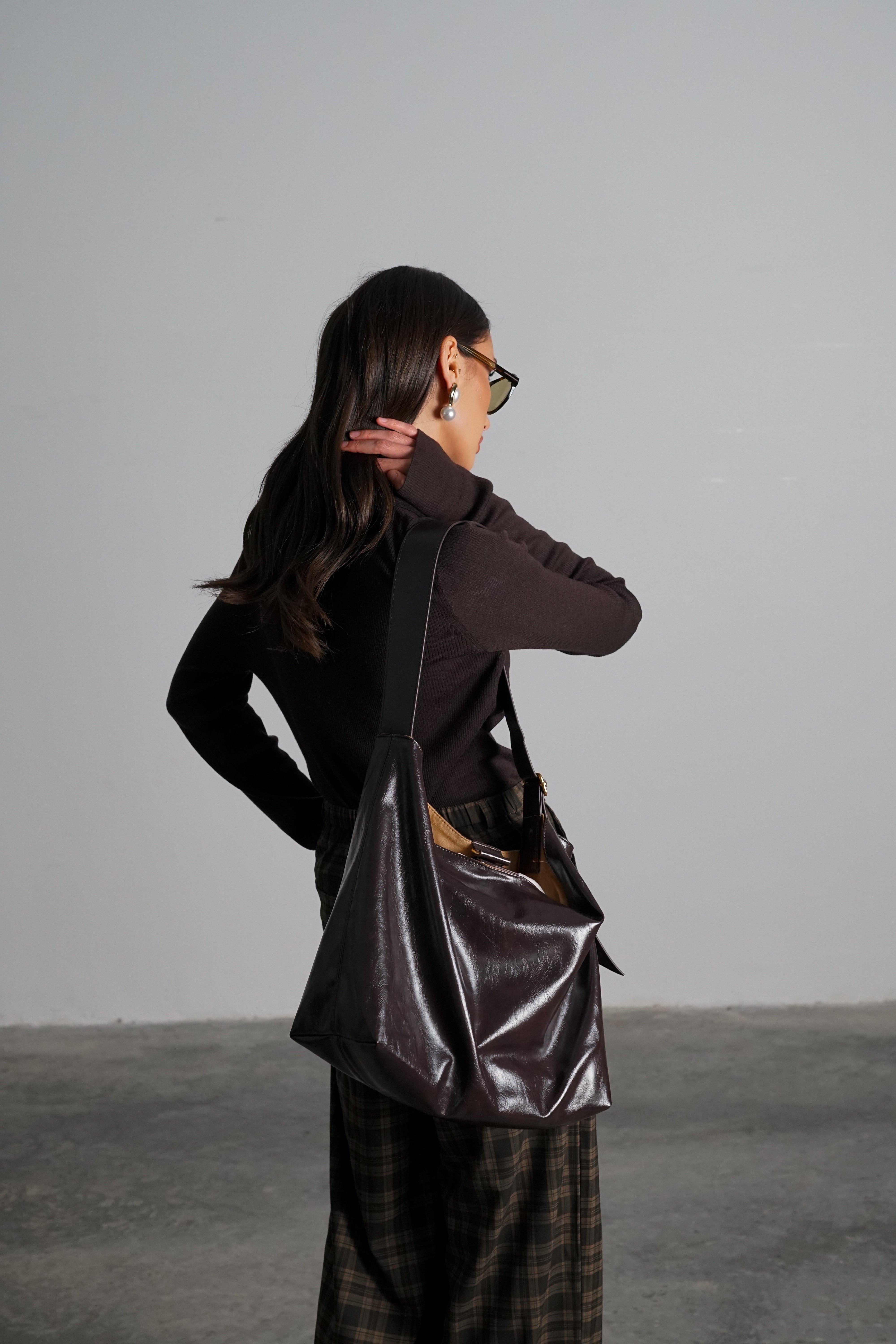 חולצת פלאה-חום