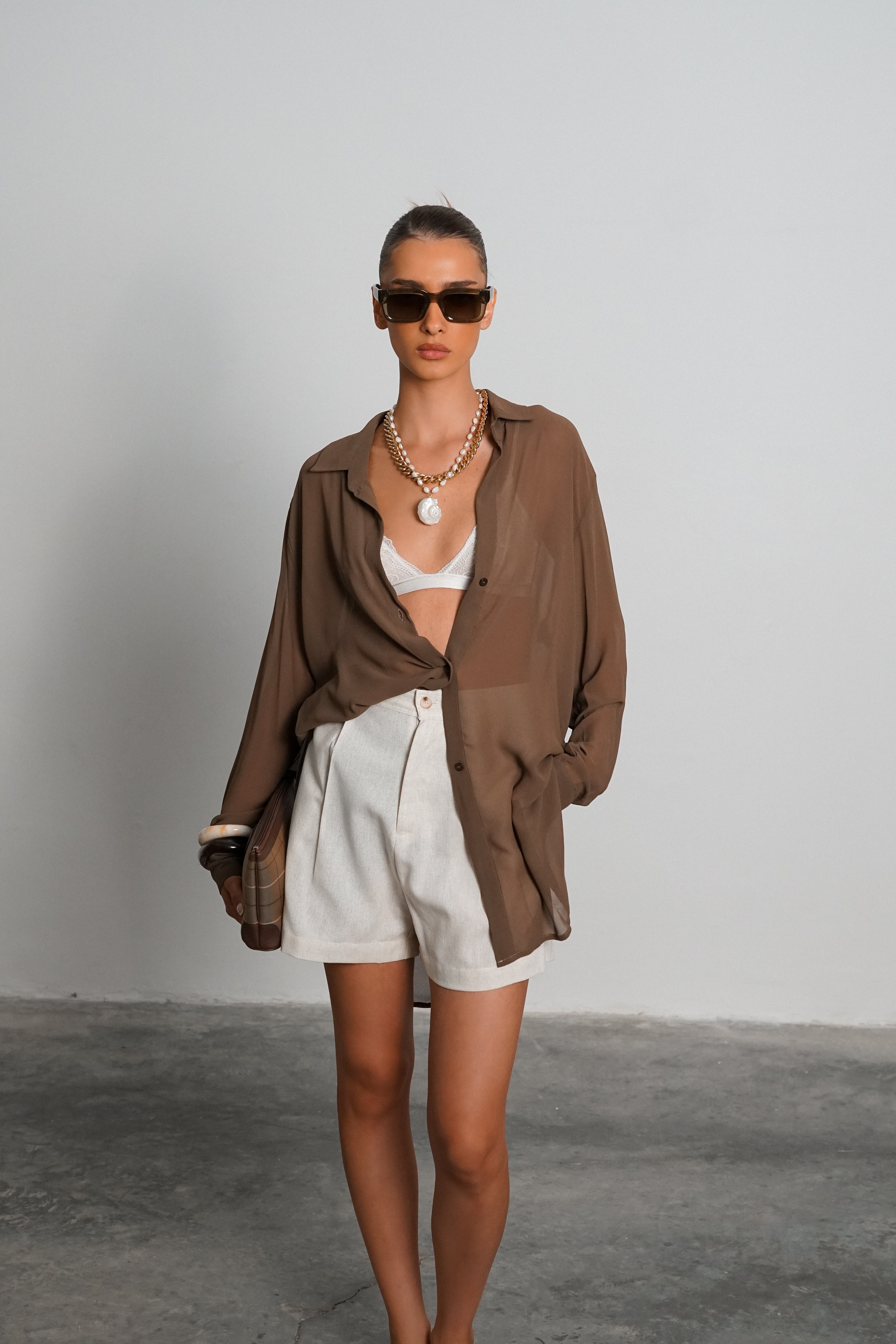 חולצת אריקה-חום