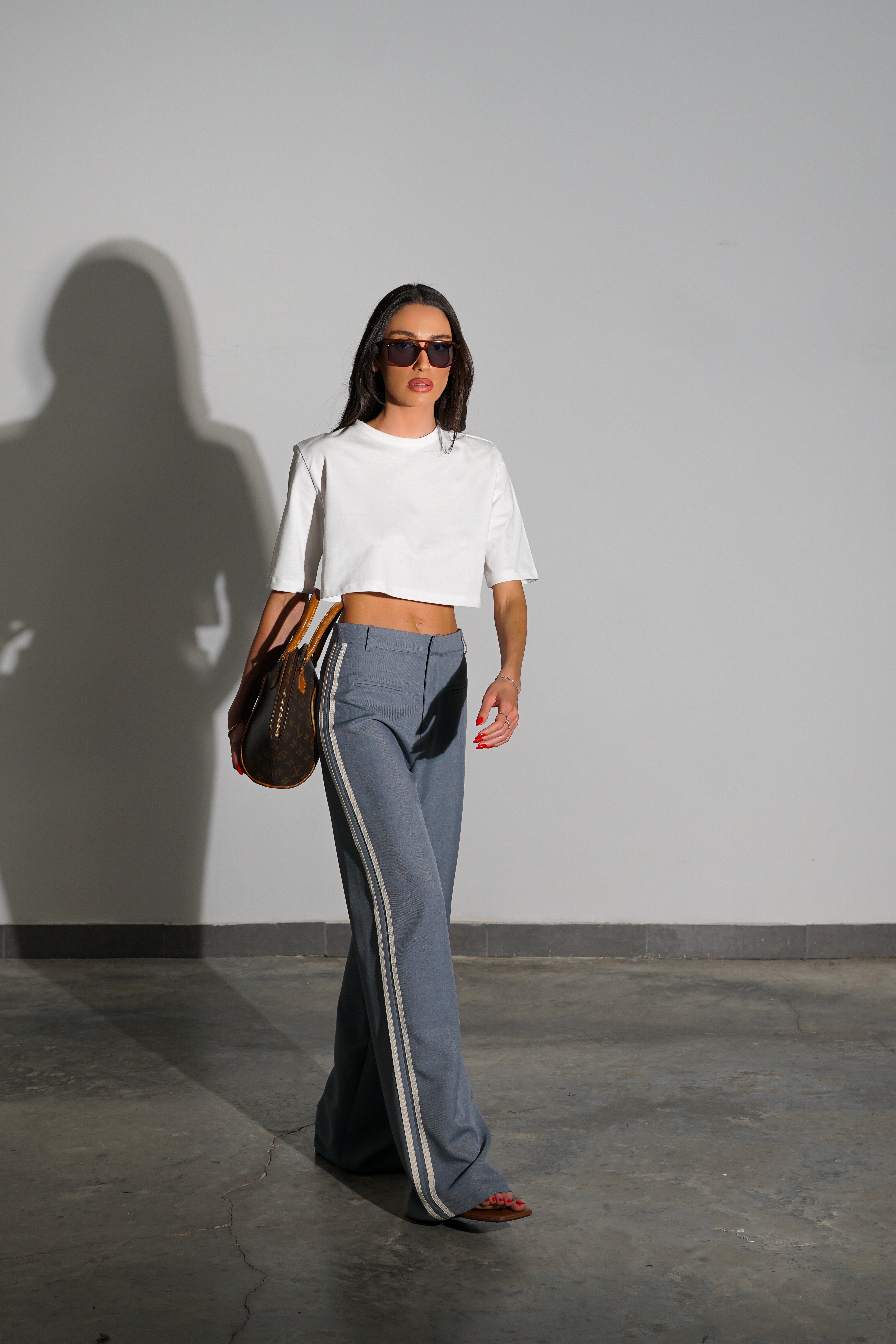 מכנסי ריילי-אפור