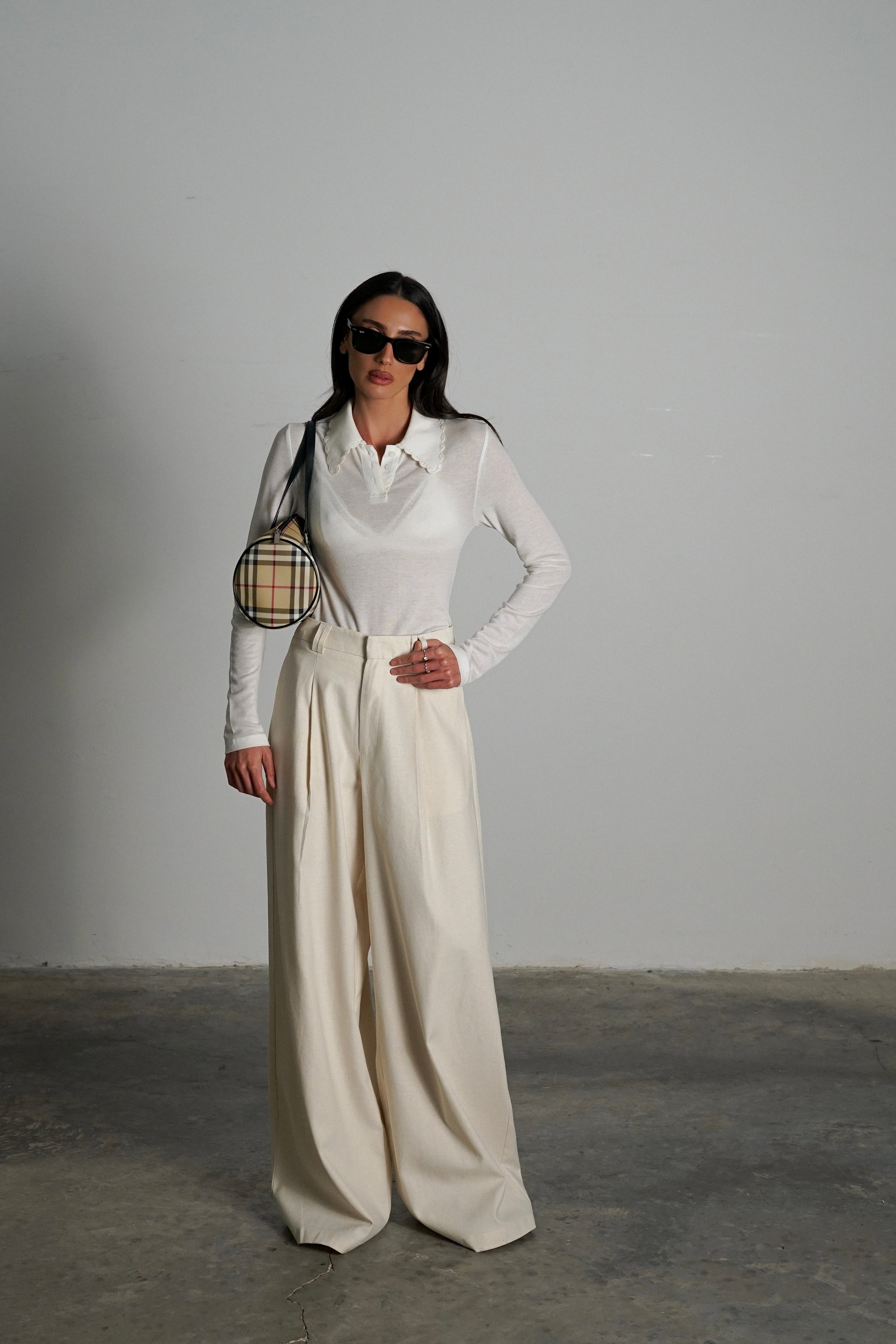 מכנסי רינו-שמנת